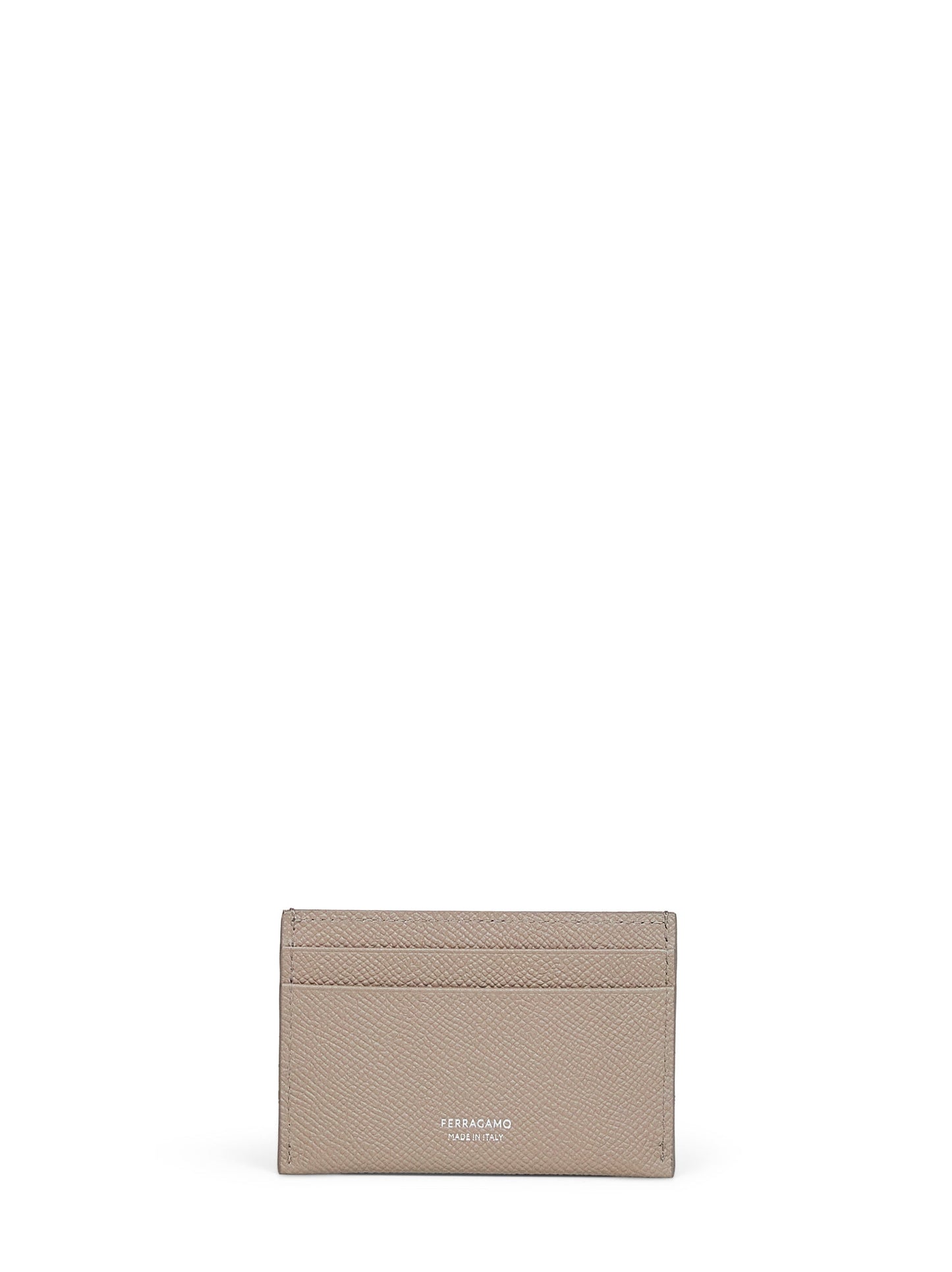 Ferragamo Women Warm Taupe Olive Gancini Credit Card Holder FERRAGAMO