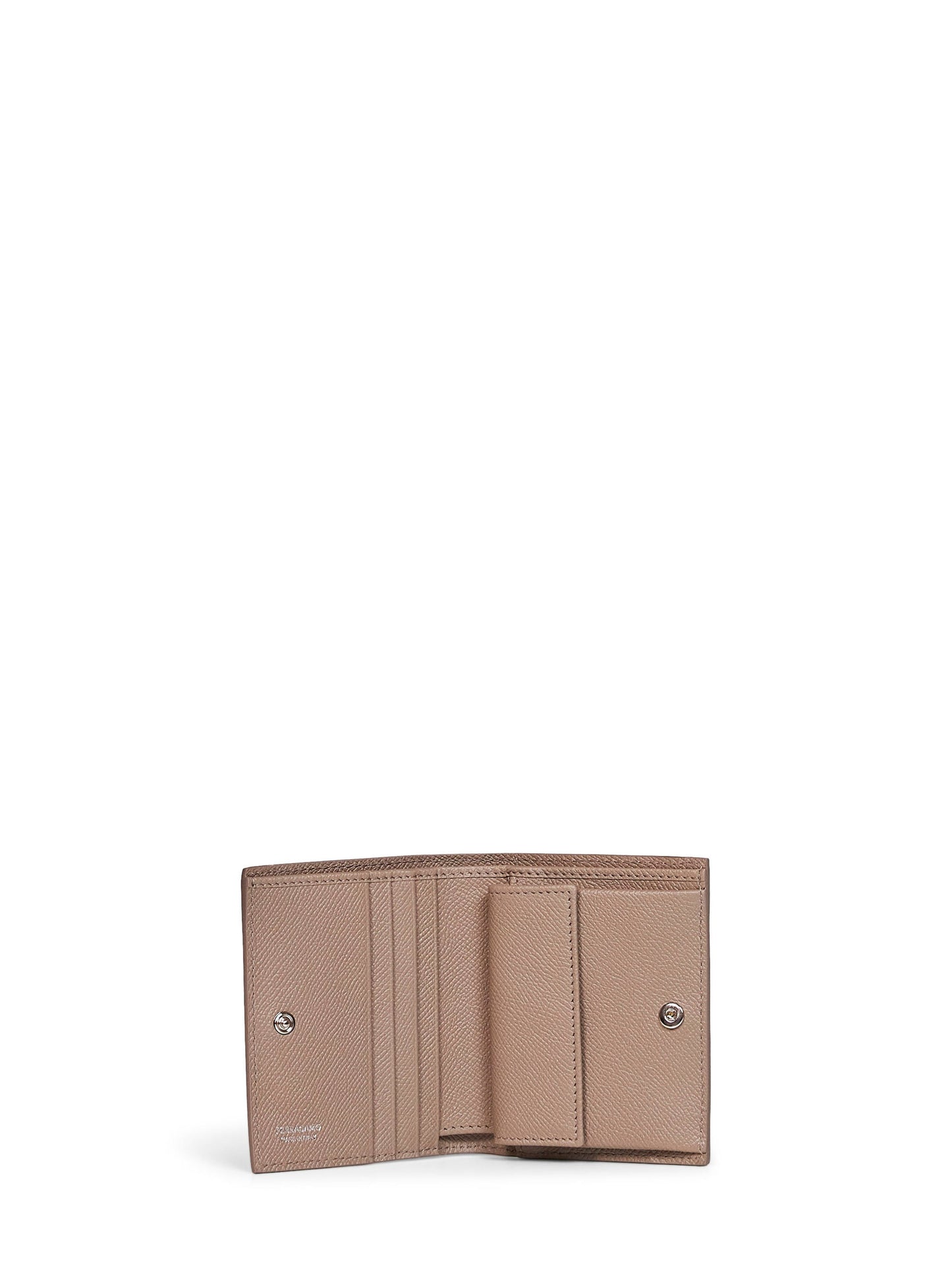 Ferragamo Women Warm Taupe Gancini Compact Wallet FERRAGAMO