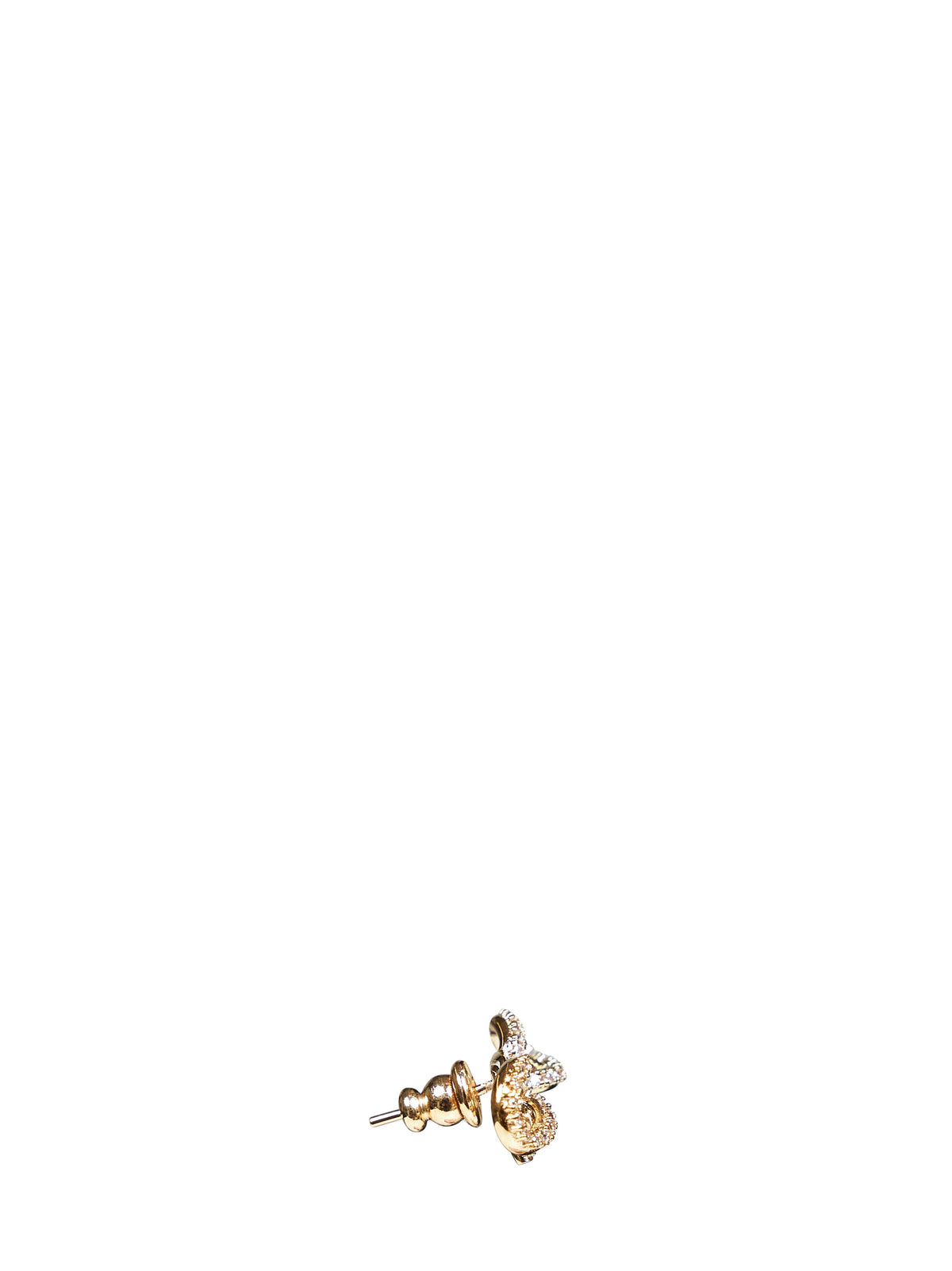 Ferragamo Women Gold Crystal-Embellished Vara Bow Earrings FERRAGAMO