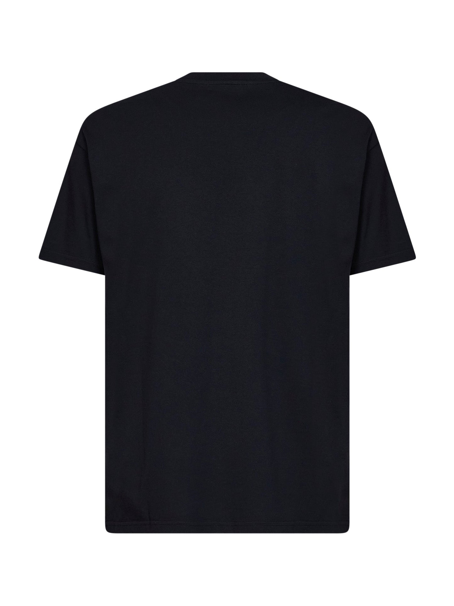Givenchy Men Black Cotton T-Shirt With Photographic Negative Print GIVENCHY