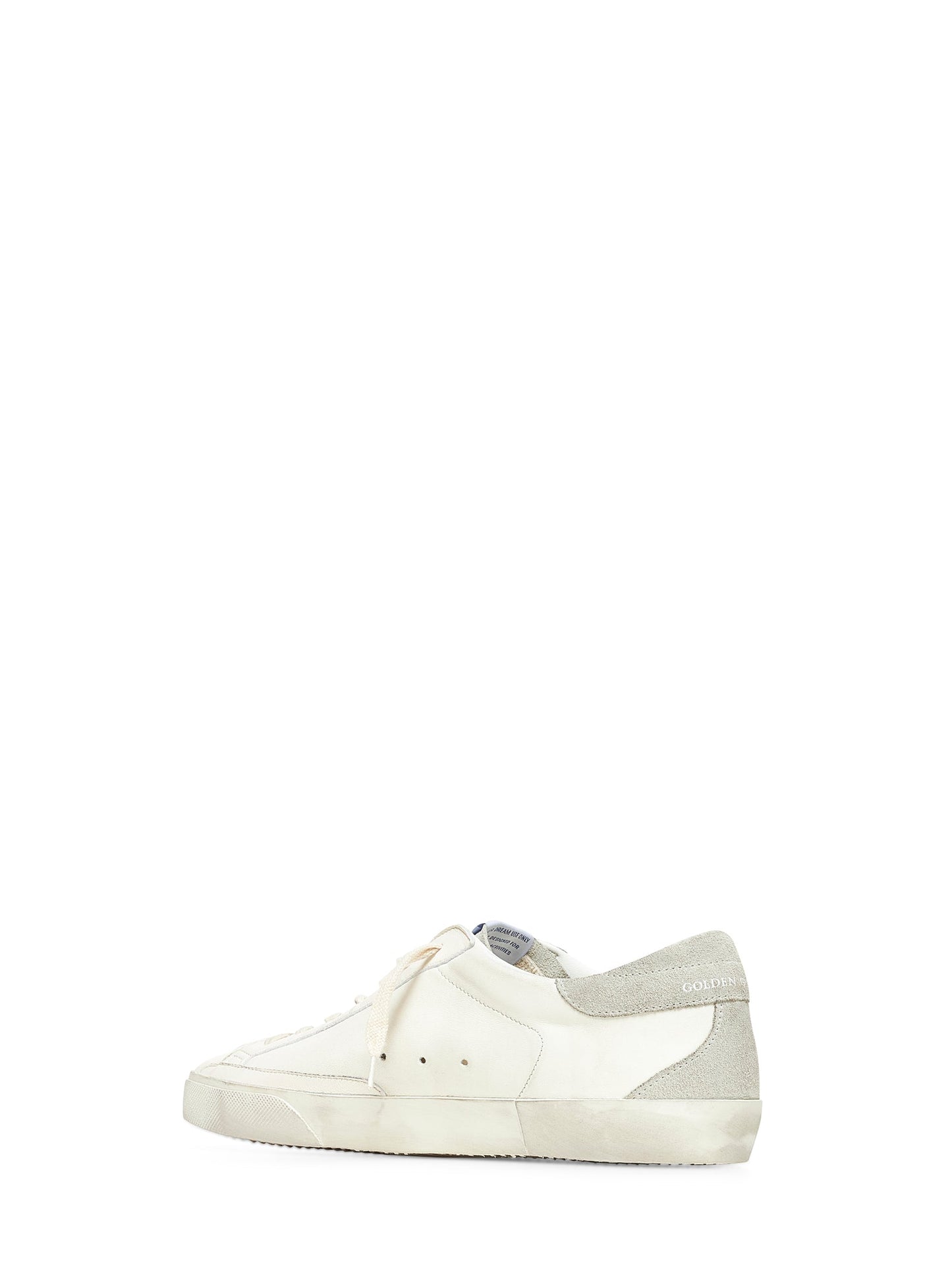 Golden Goose Men Super-Star Sneakers In White Leather GOLDEN GOOSE