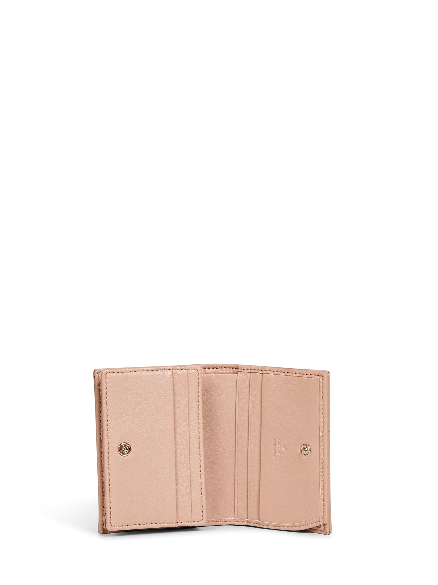 Gucci Women Pinky Beige Gg Marmont Card Case Wallet GUCCI