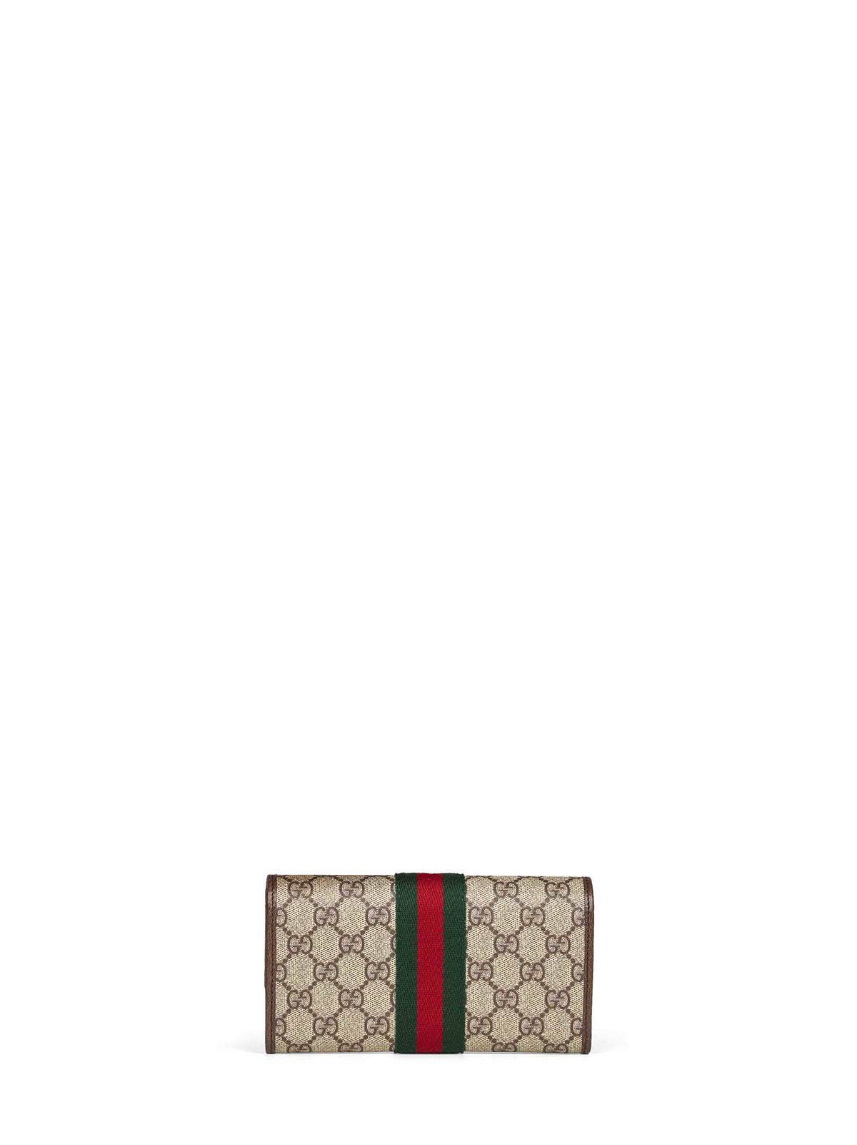 Gucci Women Beige And Dark Brown Ophidia Continental Wallet GUCCI