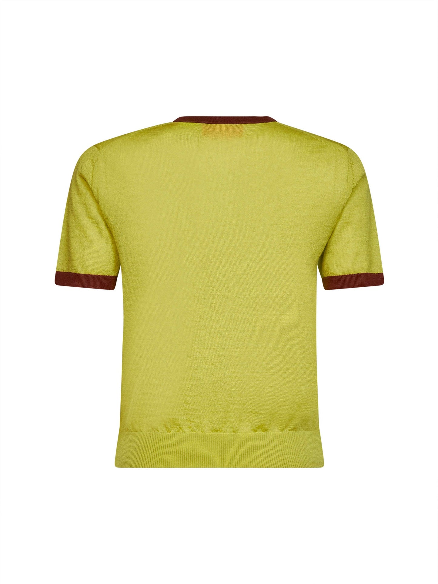 Guest In Residence Women Green Cashmere Knit Airy Ringer T-Shirt GUEST IN RESIDENCE