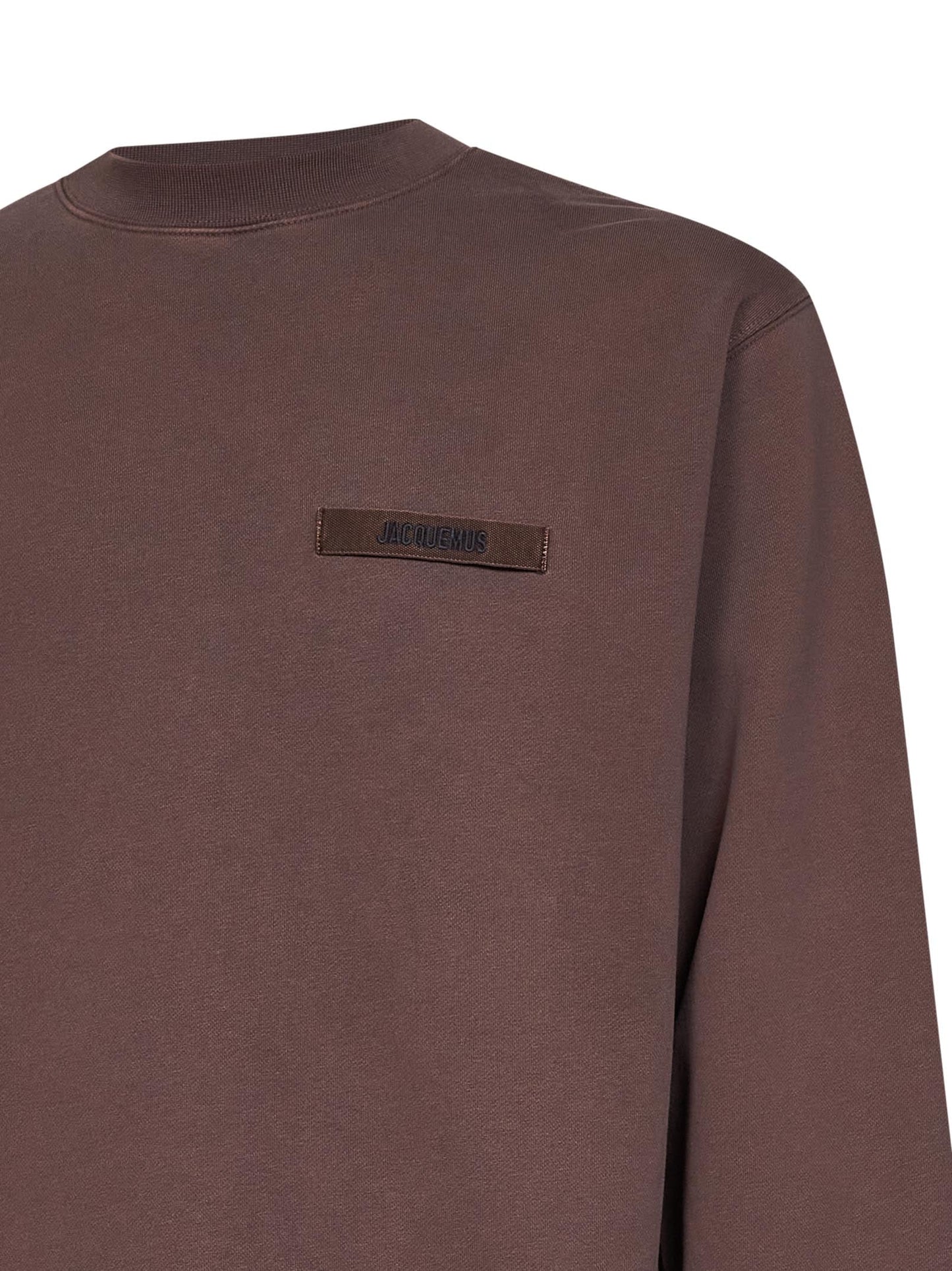 Jacquemus Men Brown Organic Cotton Fleece The Gros Grain Sweatshirt JACQUEMUS