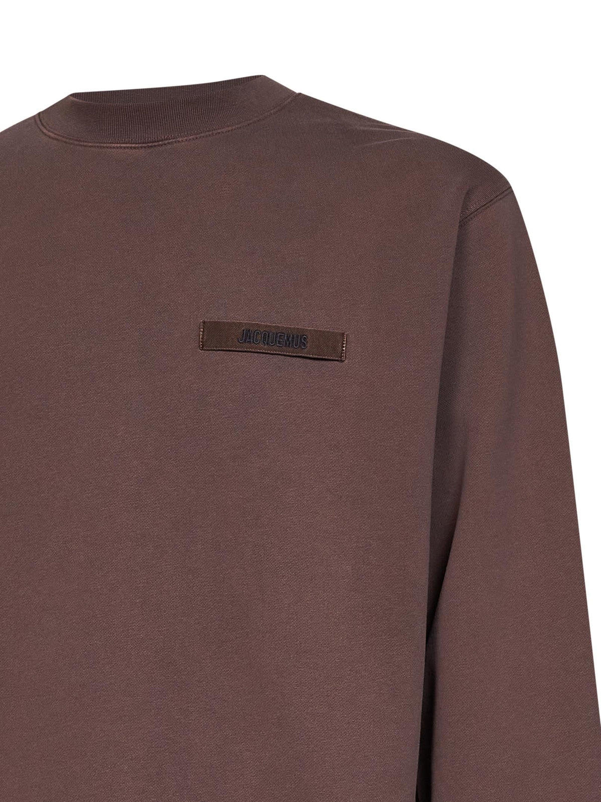 Jacquemus Men Brown Organic Cotton Fleece The Gros Grain Sweatshirt JACQUEMUS