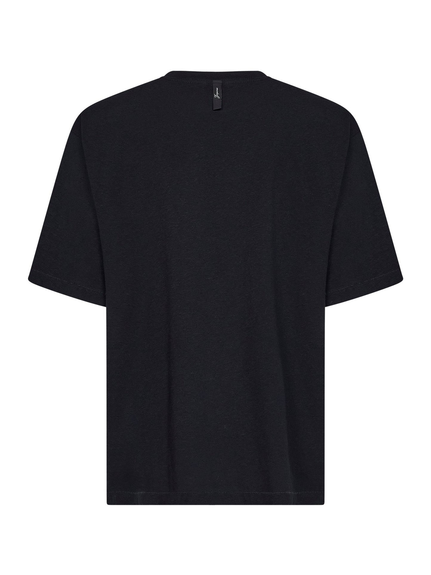 Jacquemus Men Black Jersey The Jacquemus Logo-Printed T-Shirt JACQUEMUS