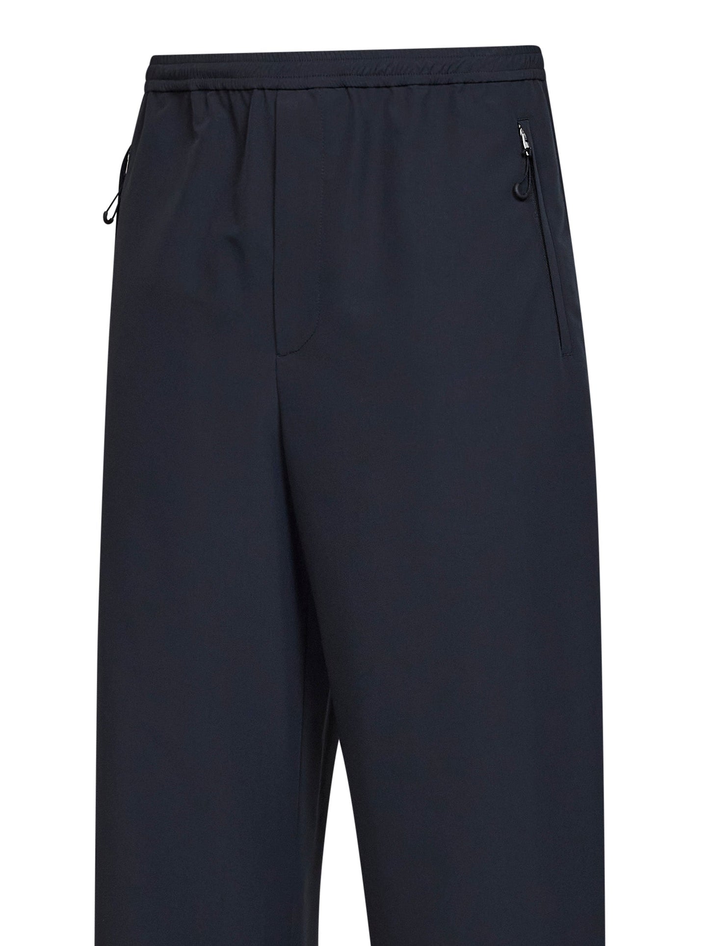 Jil Sander Men Black Waterproof Recycled Polyester Jogger Trousers JIL SANDER