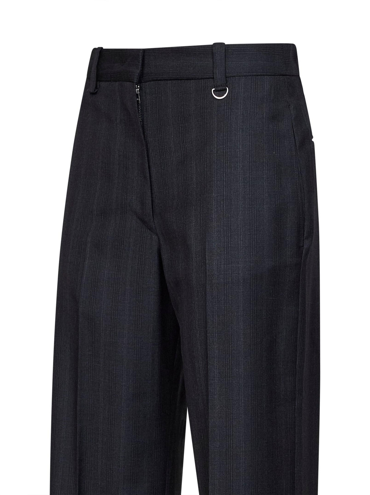 Marant Etoile Women Dark Anthracite Check Virgin Wool Noanda Trousers ISABEL MARANT ETOILE