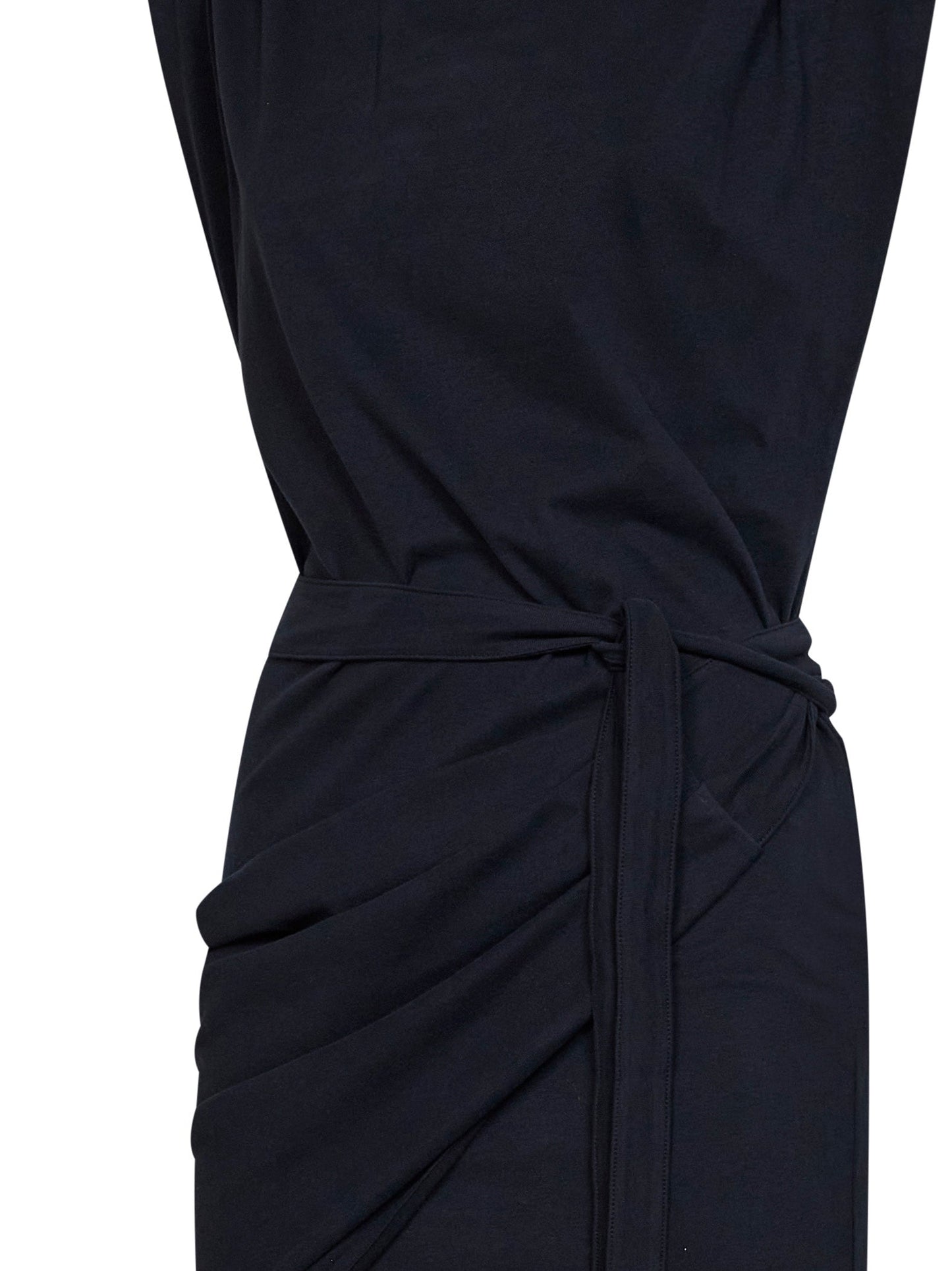 Marant Etoile Women Black Jersey Marielle Draped Mini Dress ISABEL MARANT ETOILE