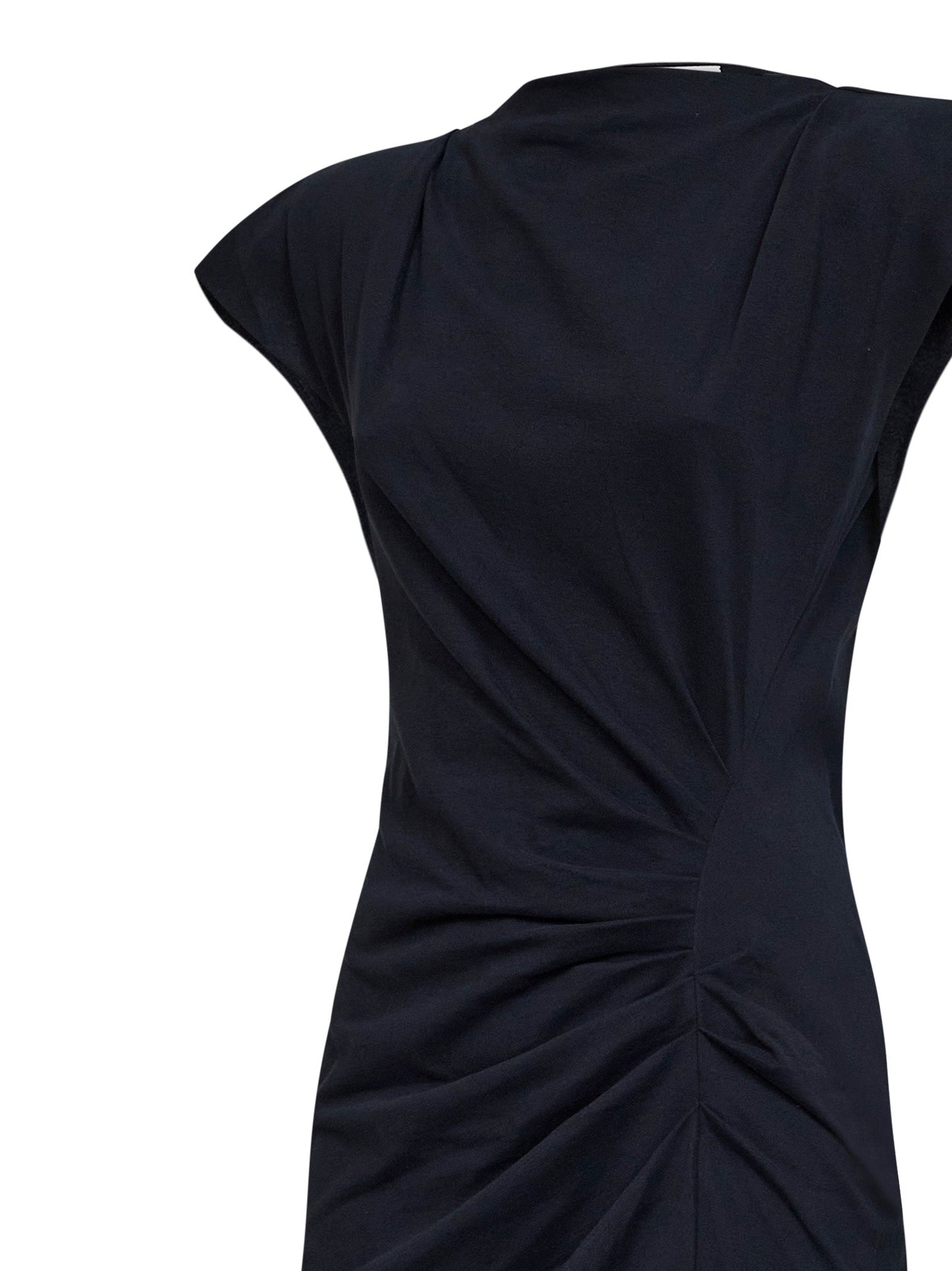 Marant Etoile Women Black Cotton Jersey Nadeline Midi Dress ISABEL MARANT ETOILE