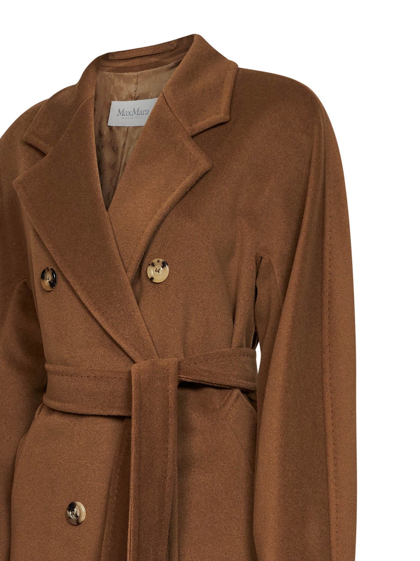 Max Mara Women Tobacco 101801 Icon Coat Madame Belted Coat MAX MARA