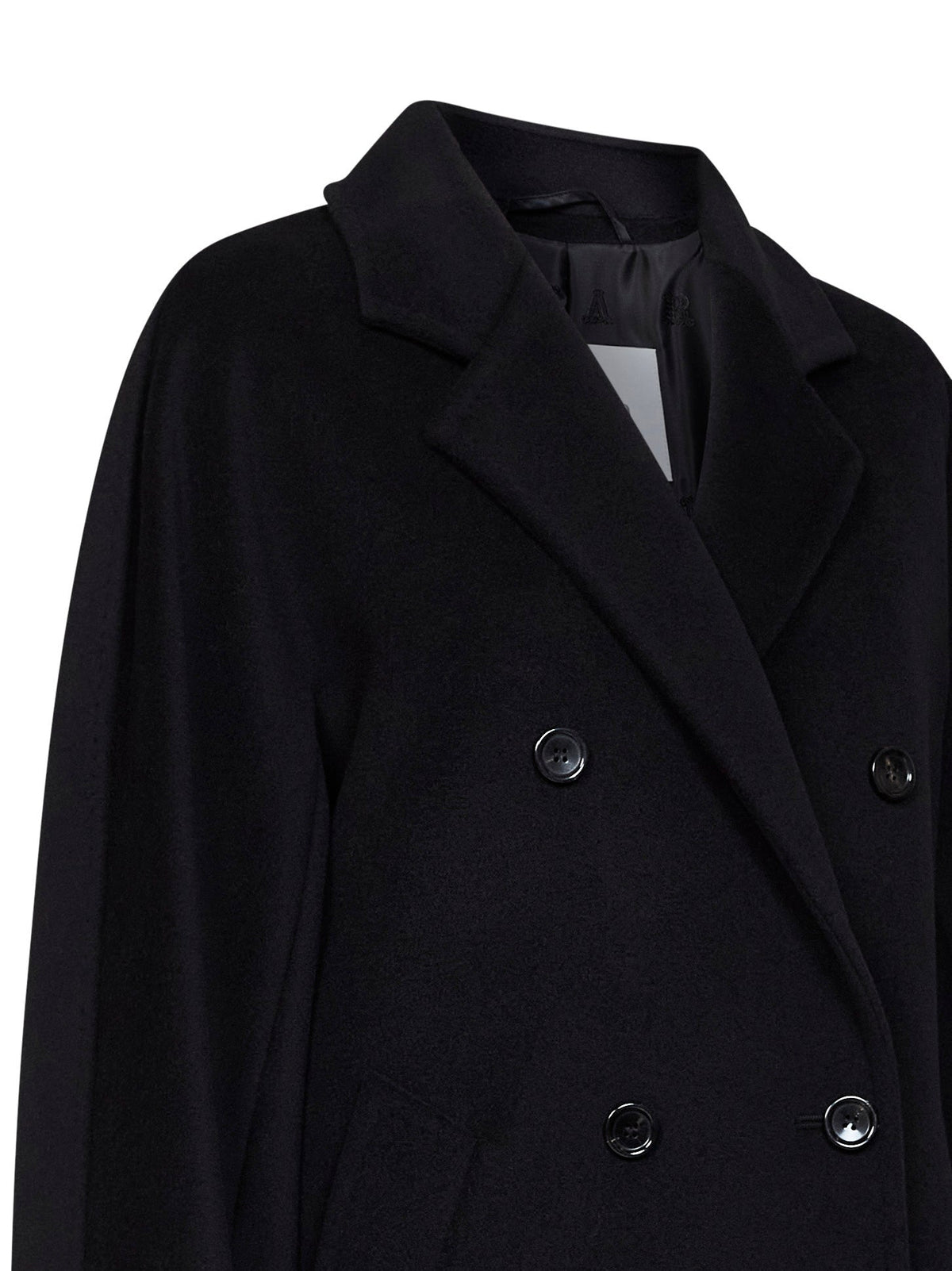 Max Mara Women Black 101801 Icon Coat Short Rebus Coat MAX MARA