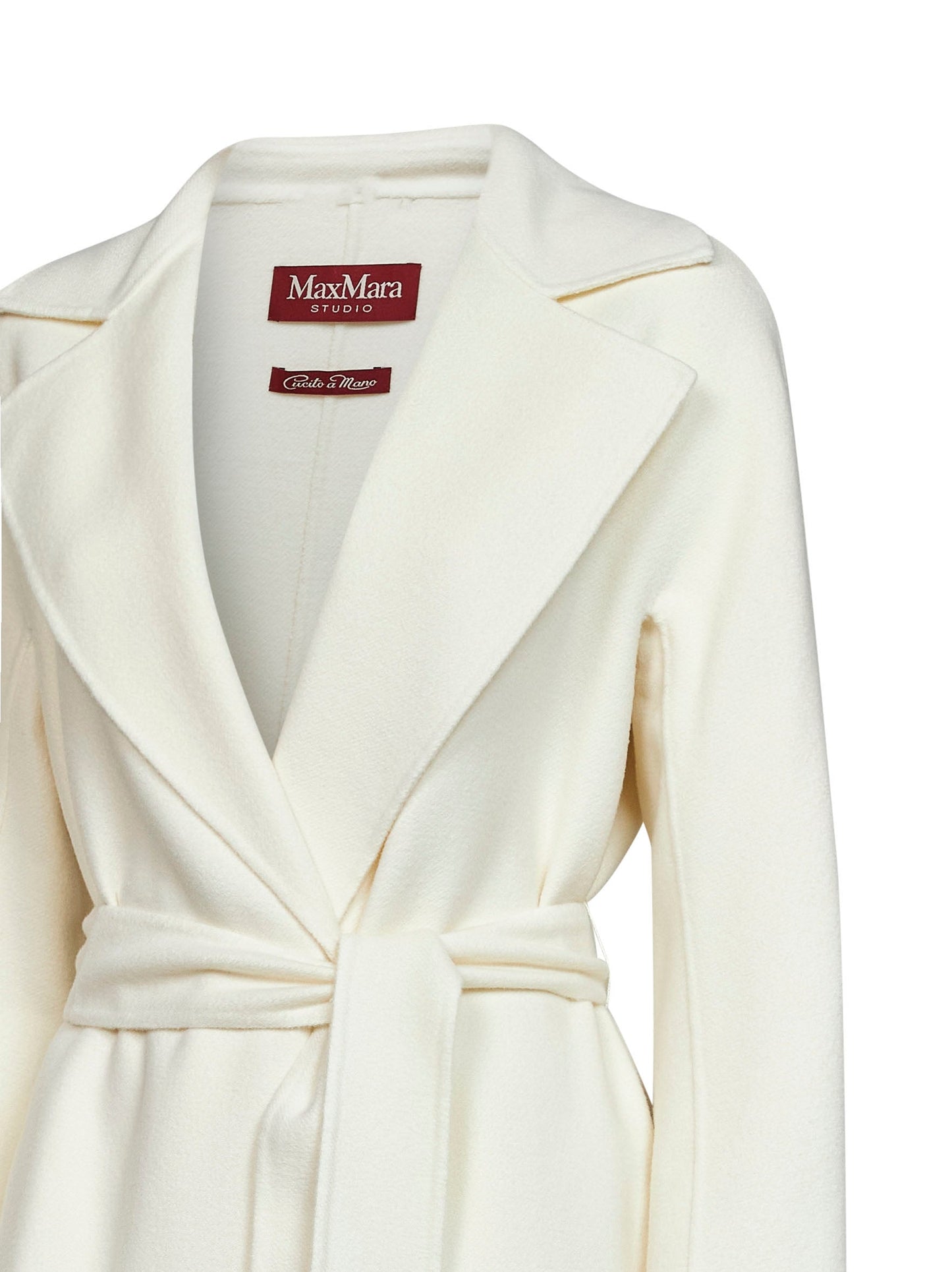 Max Mara Studio Women Butter Mstcles Long Wrap Coat MAX MARA STUDIO