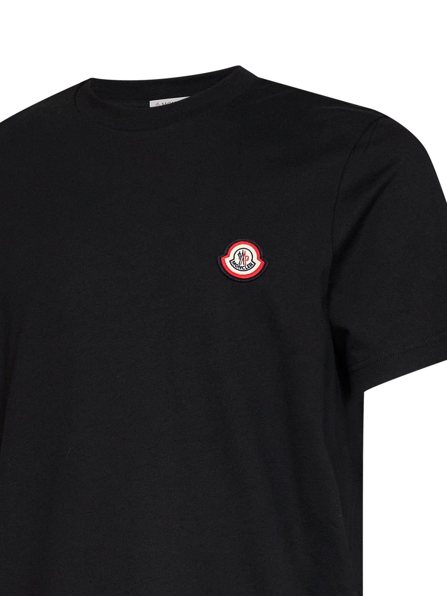 Moncler Men Black Cotton Jersey T-Shirt With Logo MONCLER