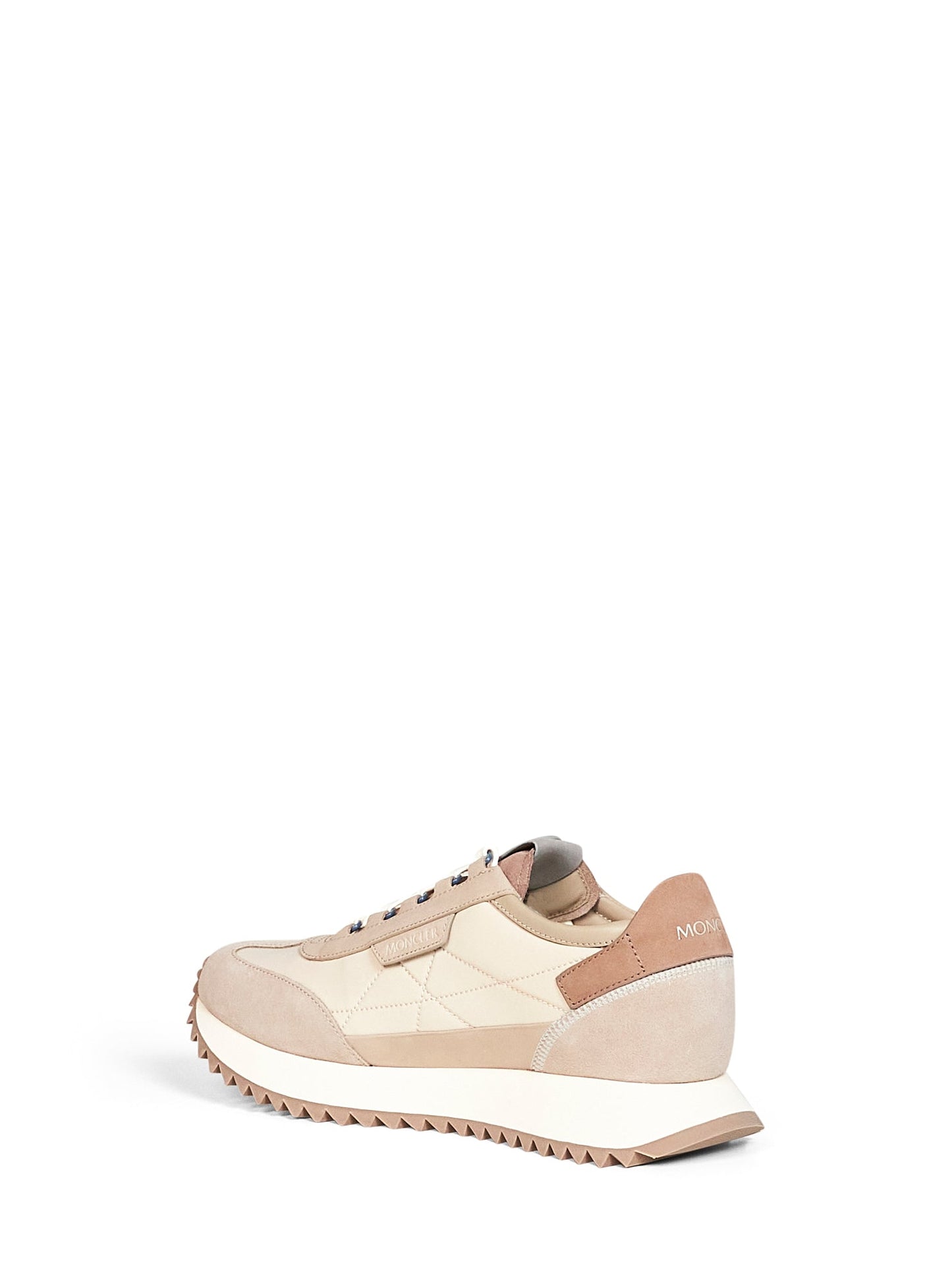 Moncler Men Beige Suede And Nubuck Pacey2 Sneakers MONCLER