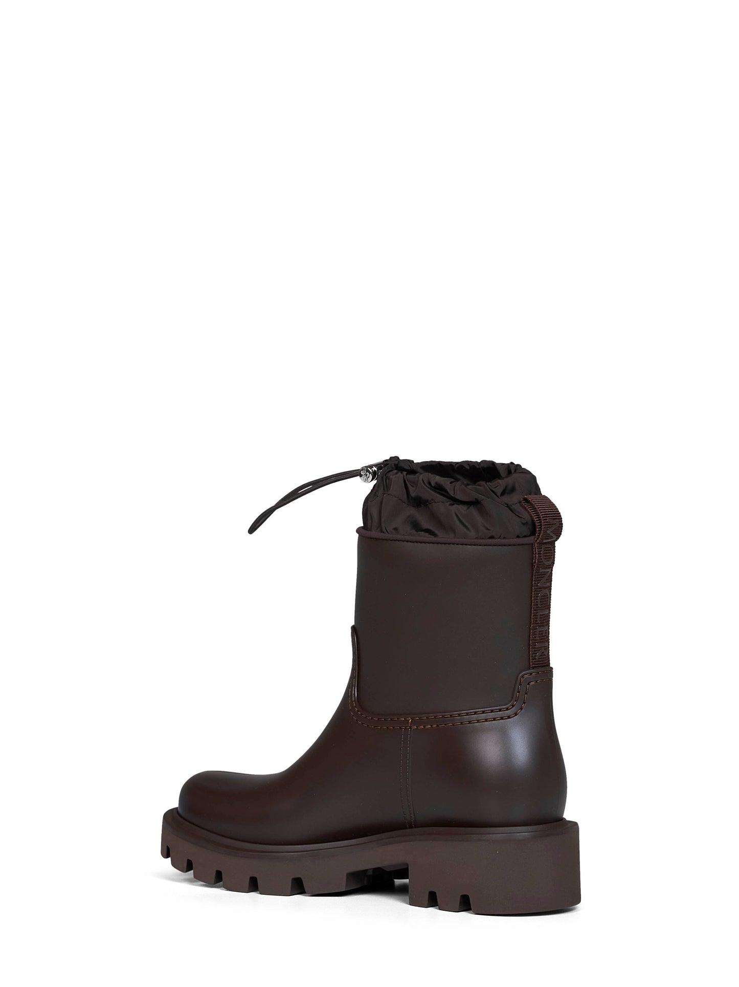 Moncler Women Brown Kickstream Rain Boots MONCLER