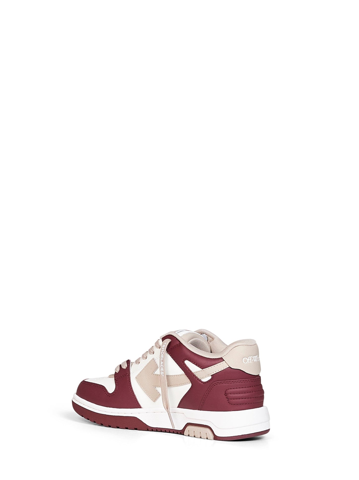 Off White Women Burgundy And Beige Out Of Office Sneakers OFF-WHITE