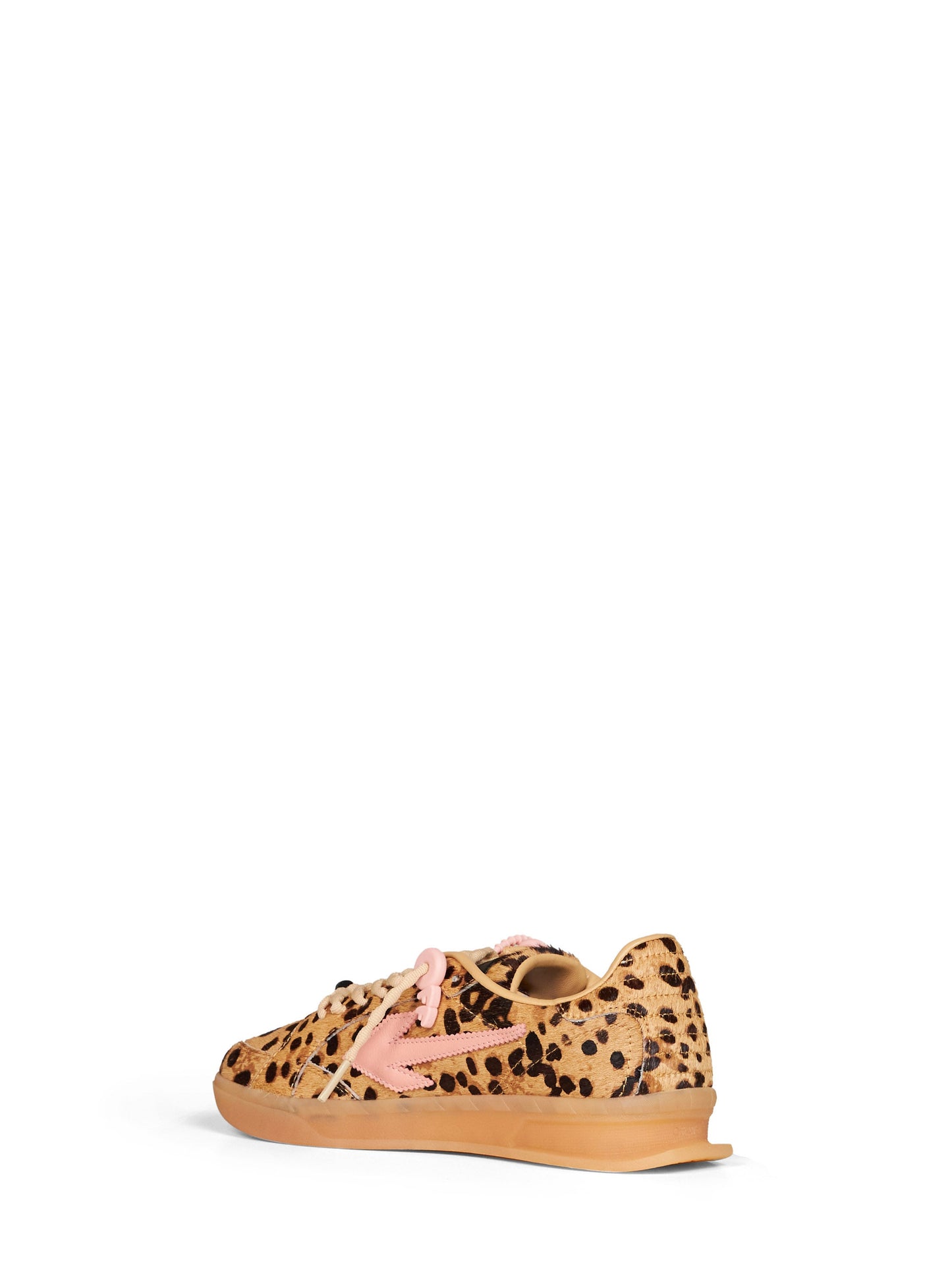 Off White Women Beige Printed Calf Hair End Of Play Sneakers OFF-WHITE