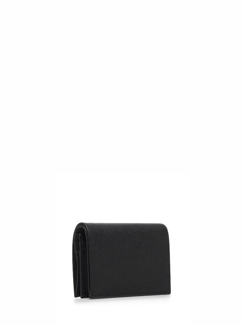 Prada Accessori Pelletteria Women Black Saffiano Small Wallet PRADA