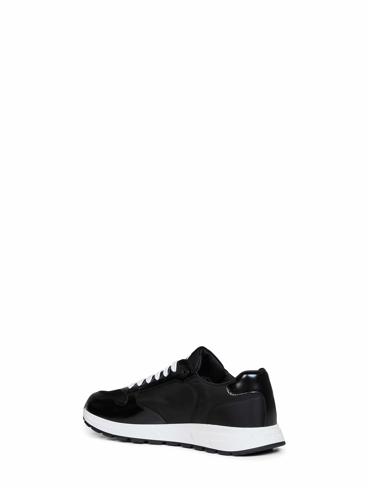 Prada Calzature Men Black Re-Nylon And Brushed Leather Prax 01 Sneakers PRADA