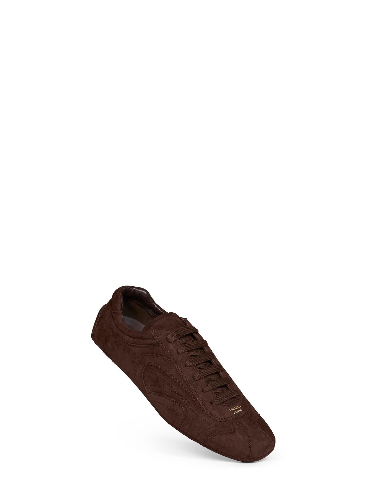 Prada Calzature Men Dark Brown Montecarlo Re-Edition 2005 Sneakers PRADA