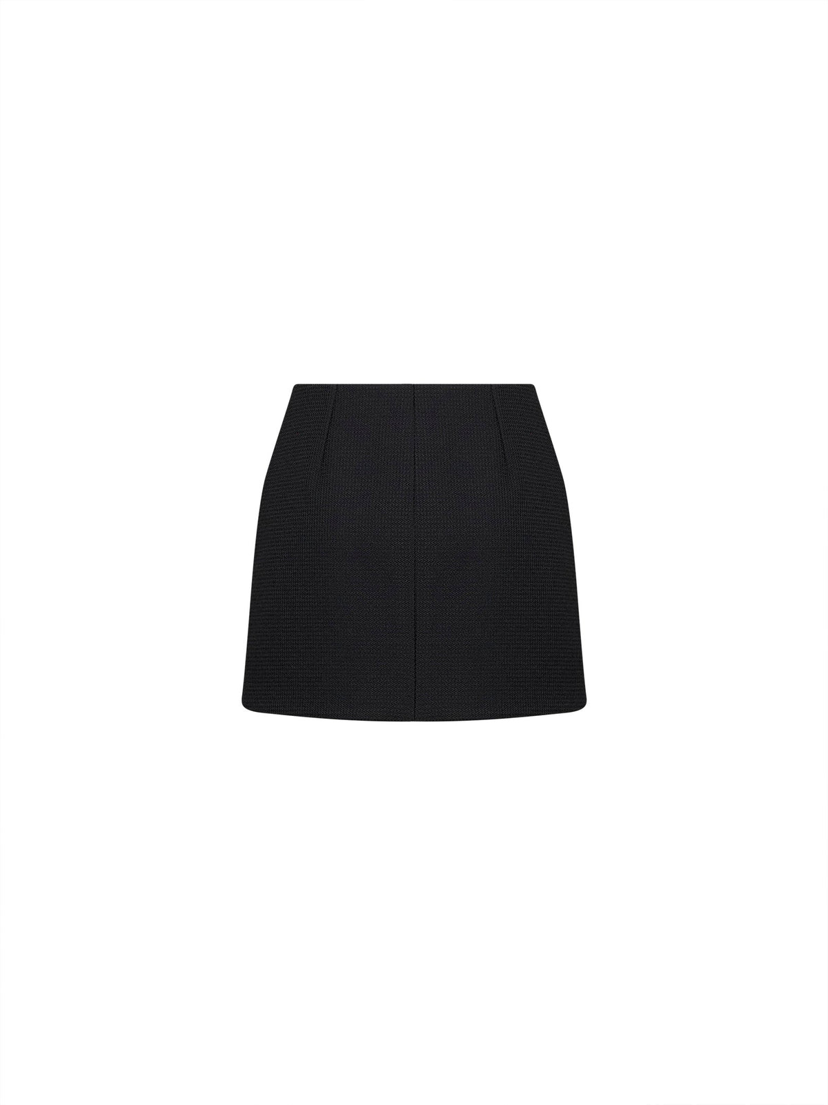 Pucci Women Black Tecno Poudre Mini Skirt With Printed Wavy Trim PUCCI