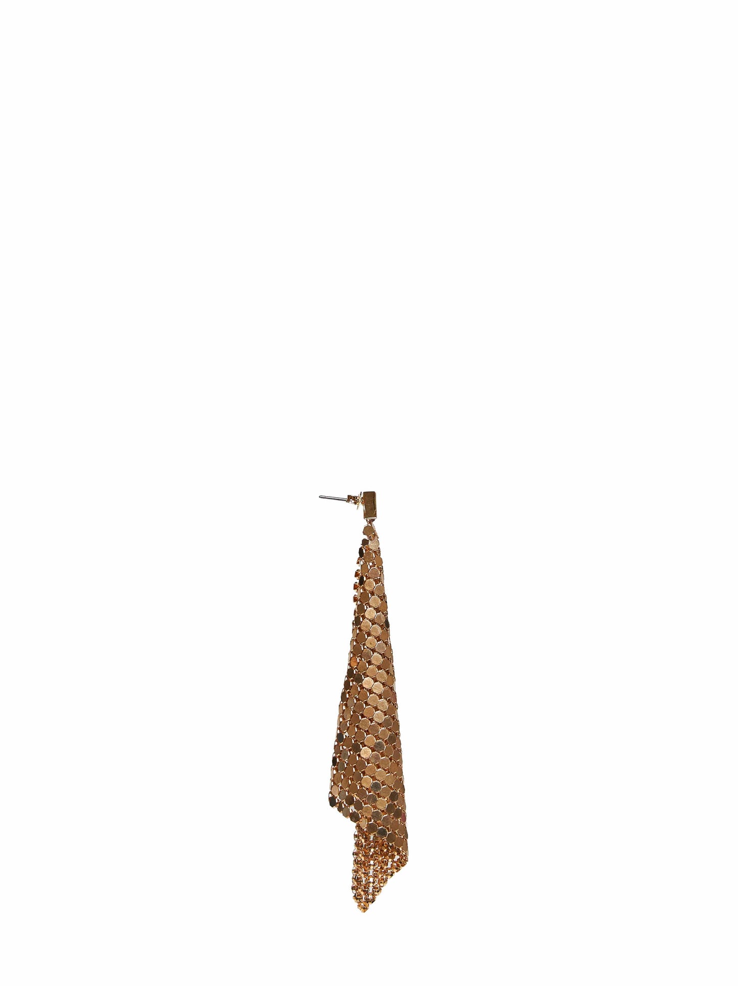 Rabanne Women Gold Chain Mail Pixel Flow Earrings PACO RABANNE