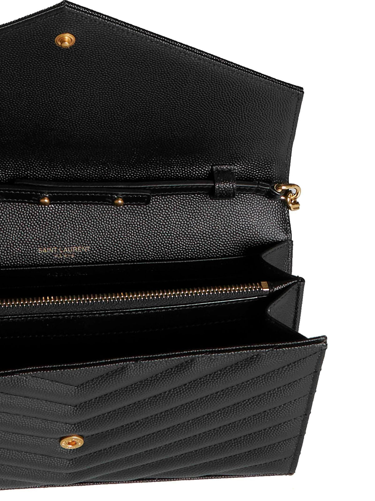 Saint Laurent Women Saint Laurent Women Classic Cassandre Pouch In Grain De Poudre Leather By Saint Laurent SAINT LAURENT