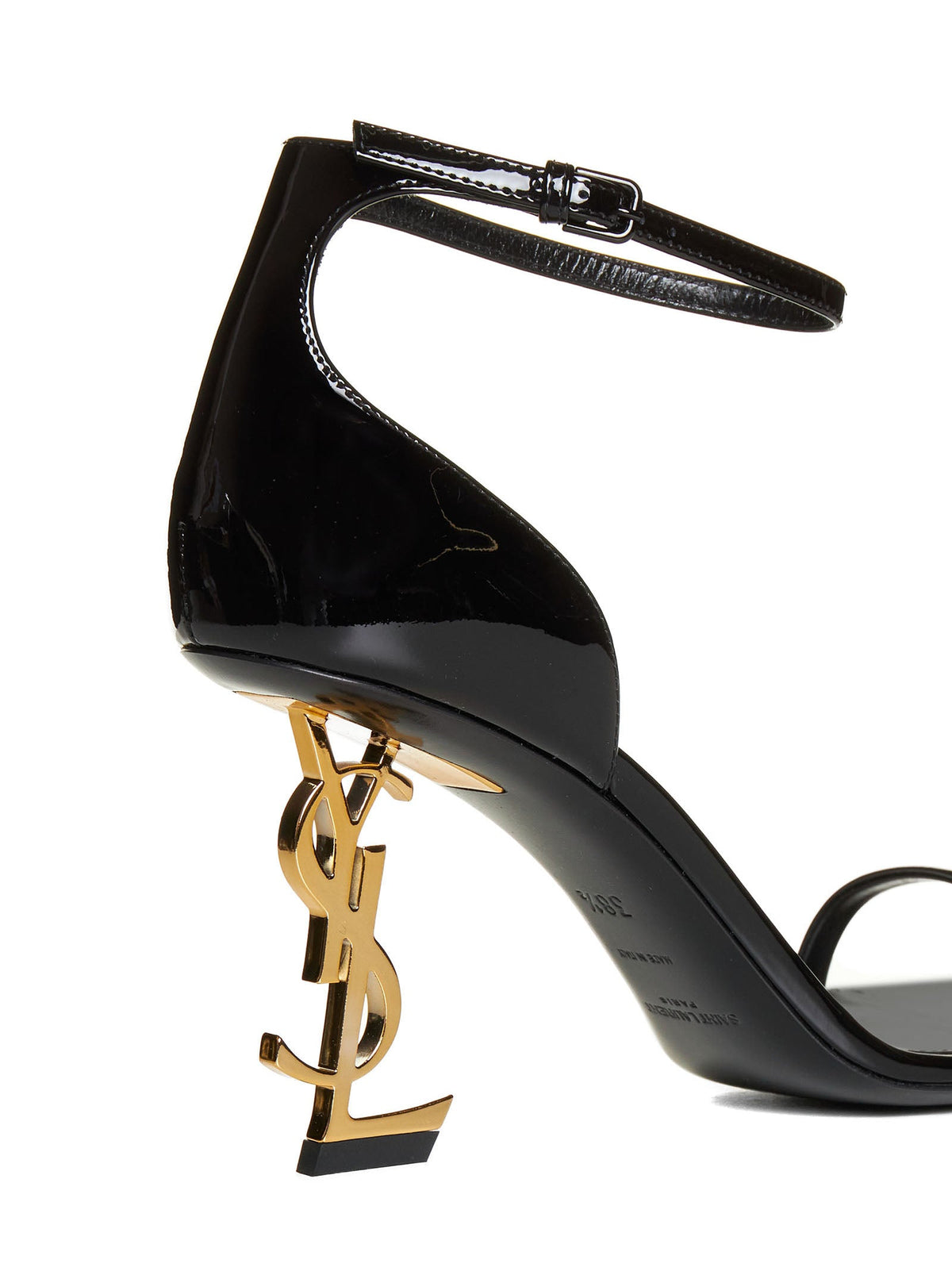 Saint Laurent Women Opyum Ysl Patent Leather Sandals SAINT LAURENT