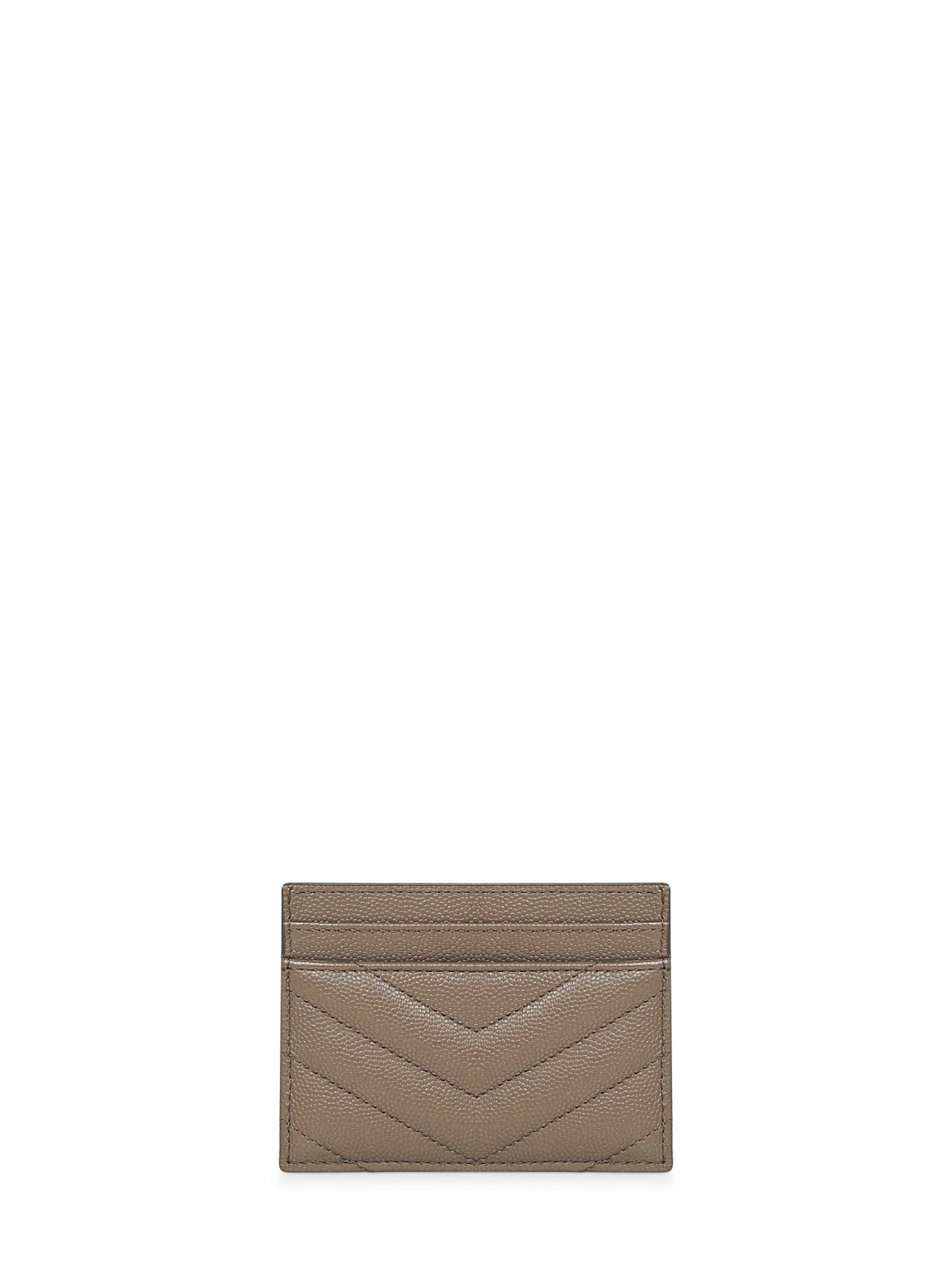Saint Laurent Women Light Taupe Cassandre Card Holder SAINT LAURENT