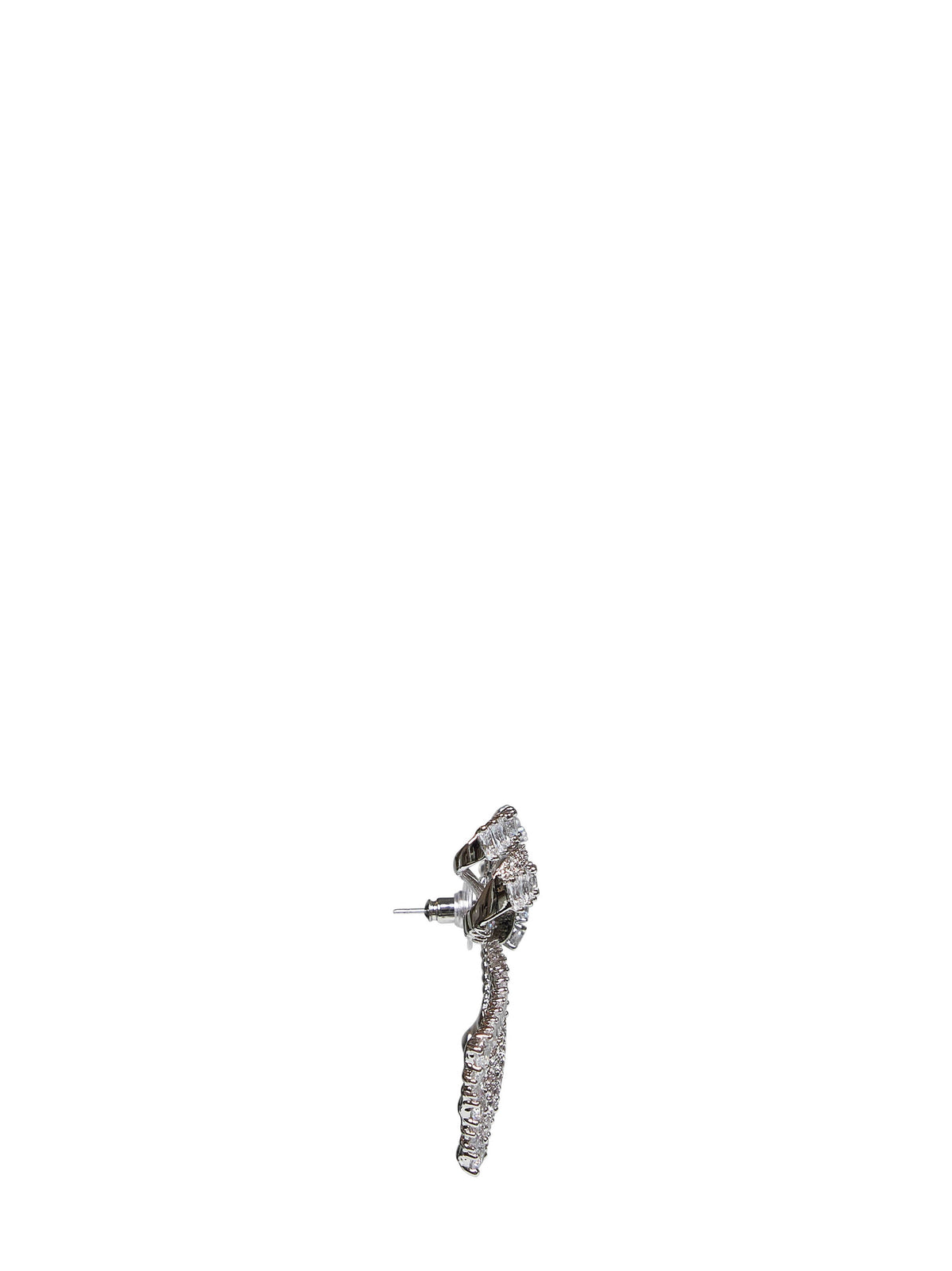 Self Portrait Women Silver Crystal Bow Earrings SELF-PORTRAIT