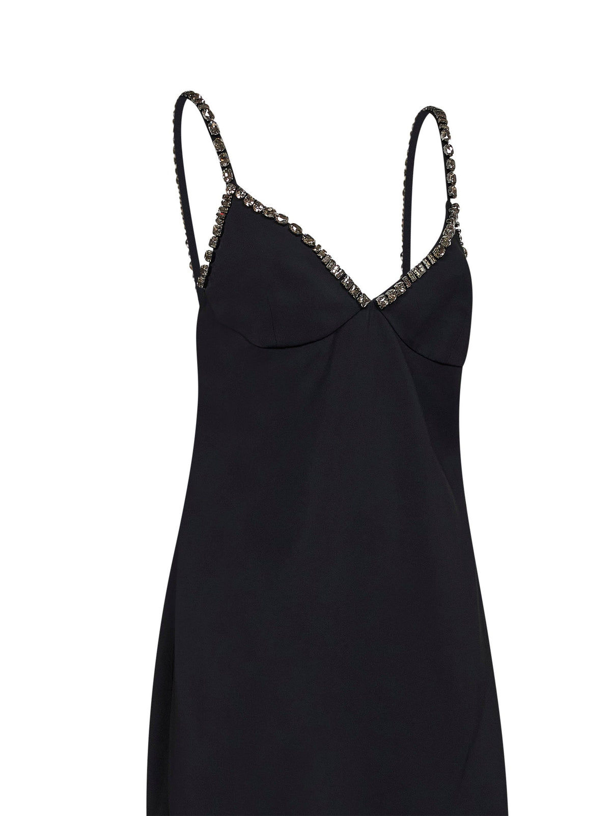 Stella Mccartney Women Black Stretch Viscose Embellished Evening Dress STELLA MCCARTNEY