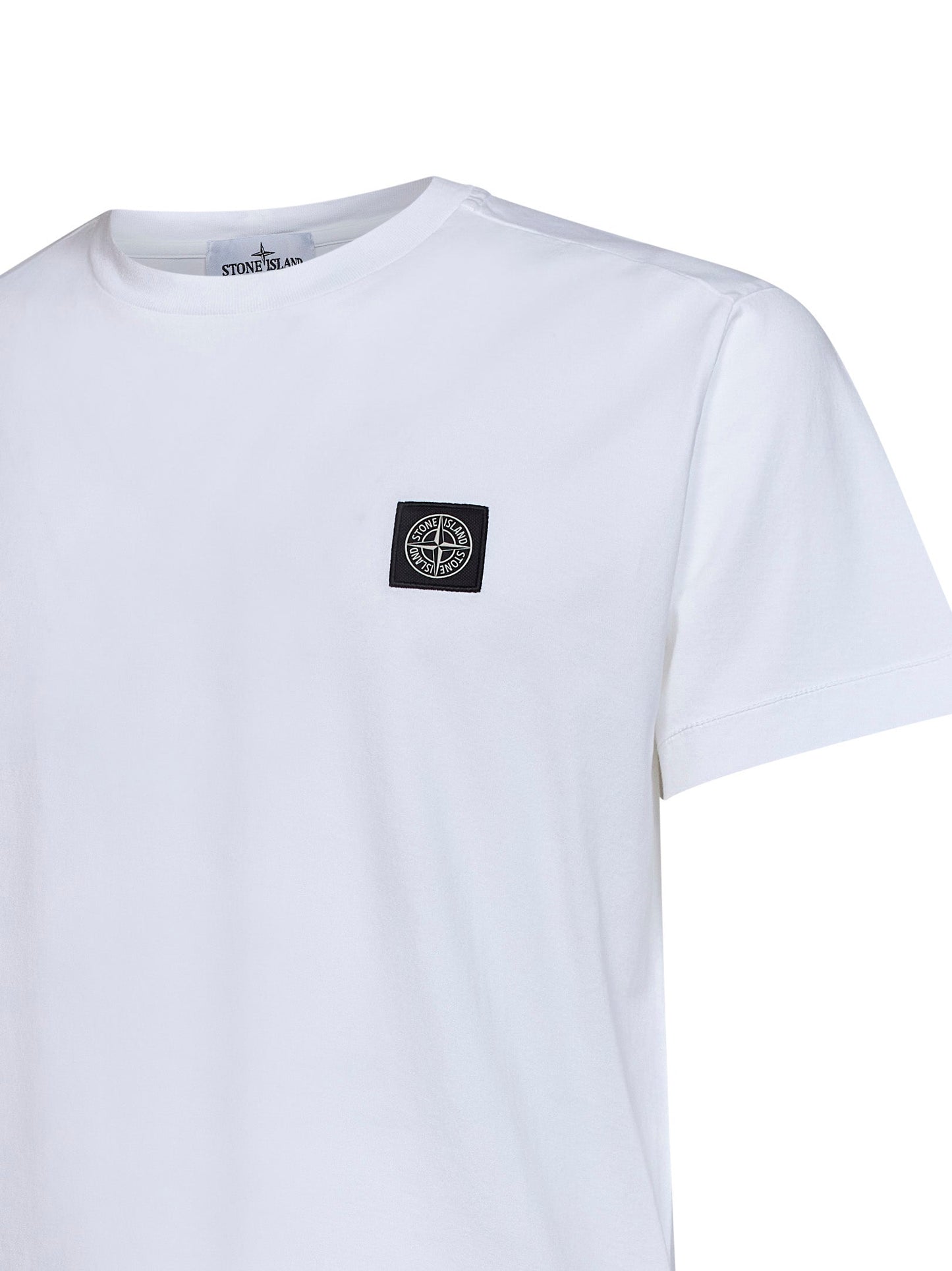 Stone Island Men White 60/2 Cotton Jersey Slim-Fit T-Shirt STONE ISLAND