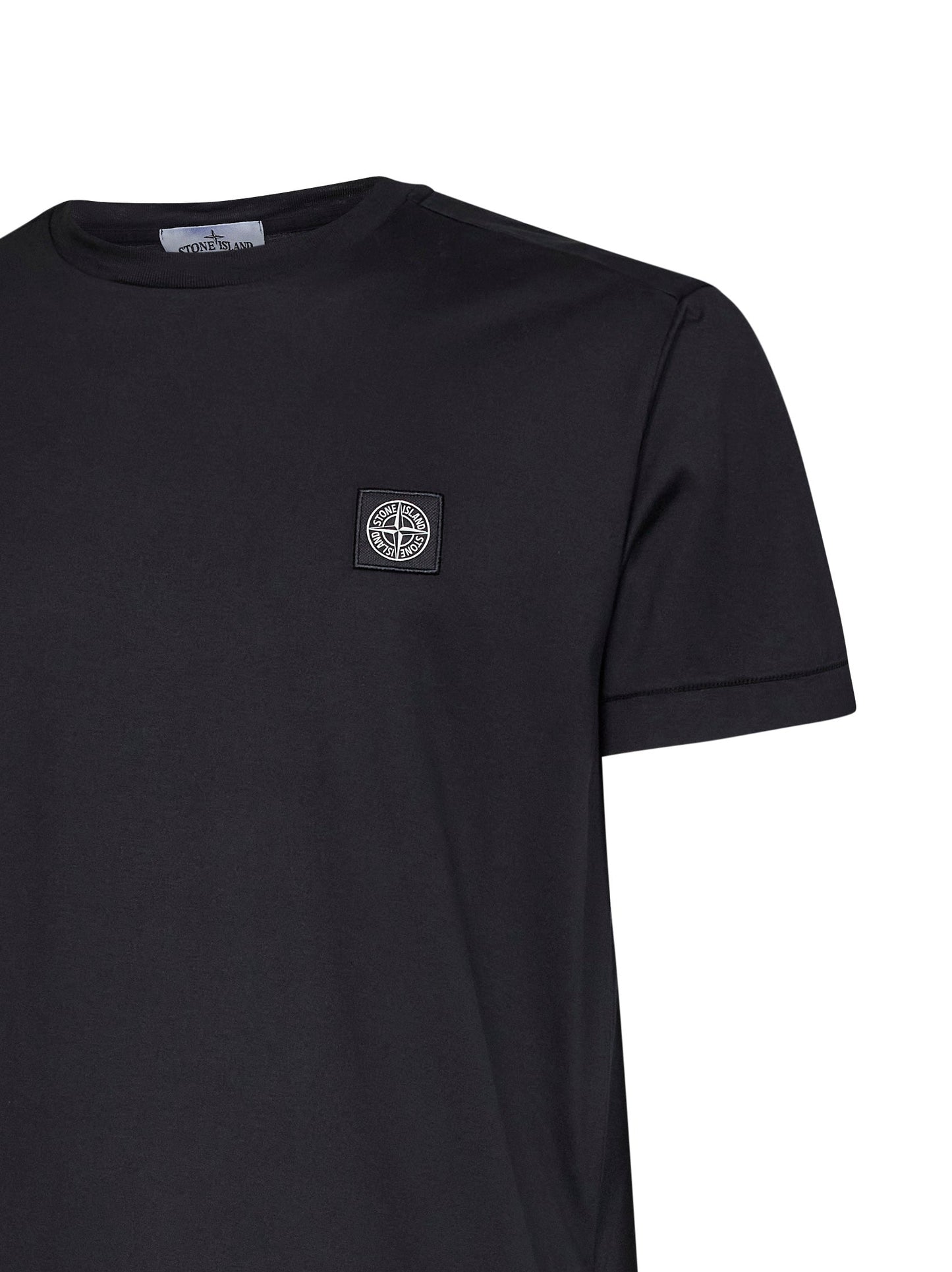Stone Island Men Black 60/2 Cotton Jersey Slim-Fit T-Shirt STONE ISLAND