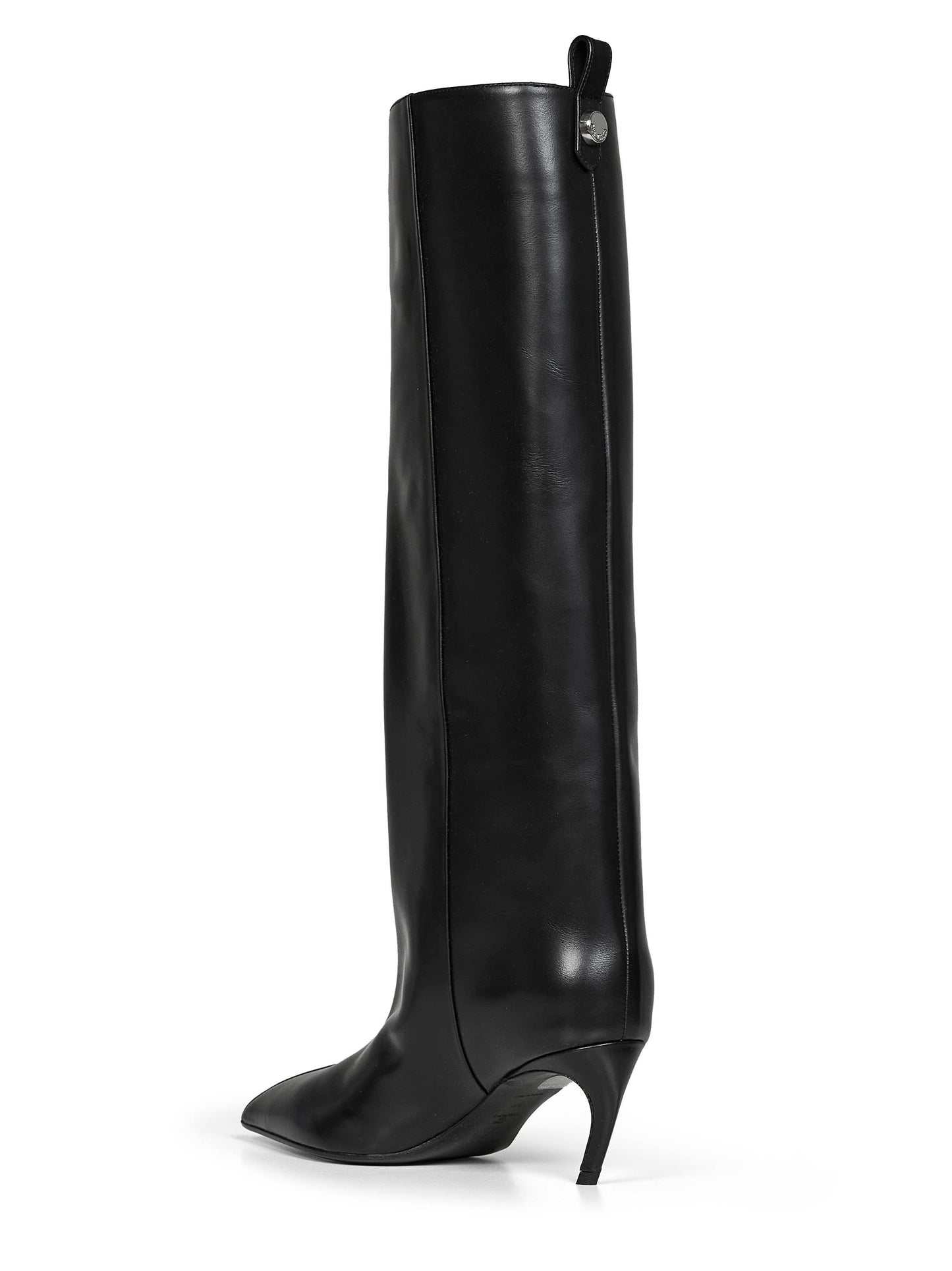 The Attico Women Black Leather "Lea" Knee-High Boots THE ATTICO