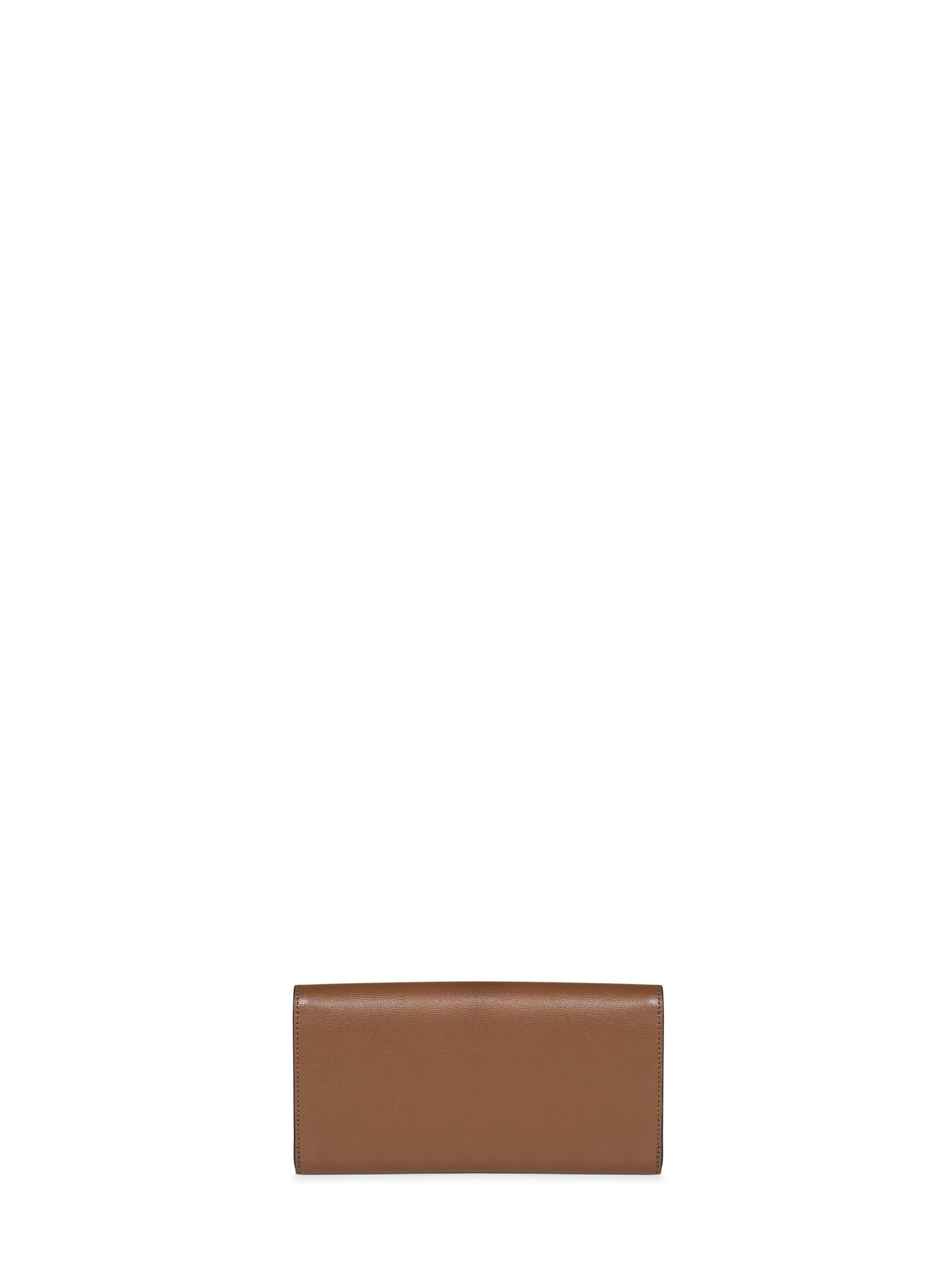 Toteme Women Tiramisu Brown Palmellato Leather T-Lock Wallet TOTEME