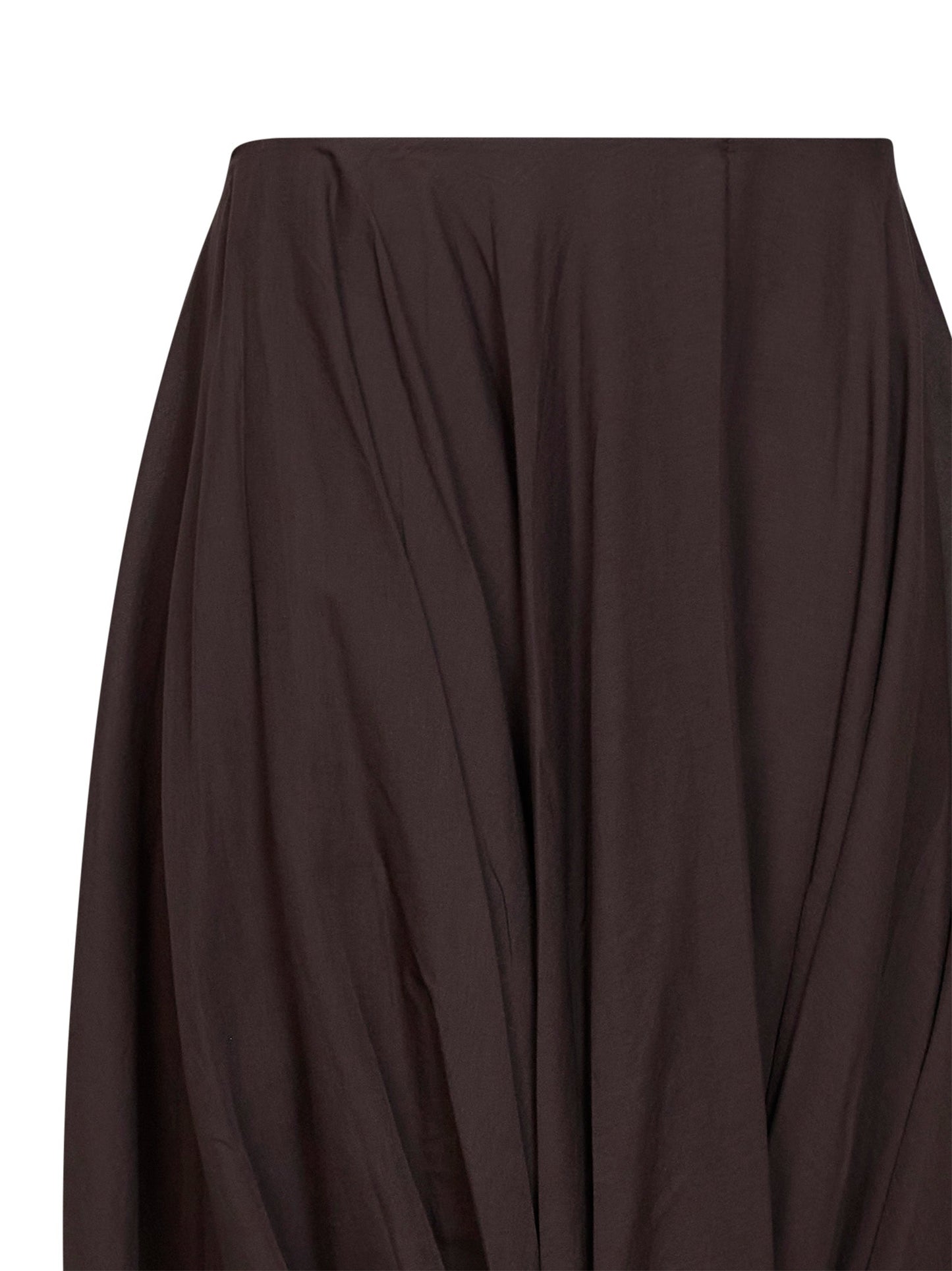 Toteme Women Walnut Jersey Asymmetric Cocoon Skirt TOTEME