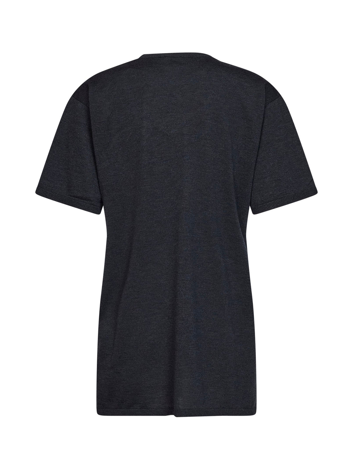 Toteme Women Charcoal Mélange Oversized Lyocell And Cashmere Knit T-Shirt TOTEME