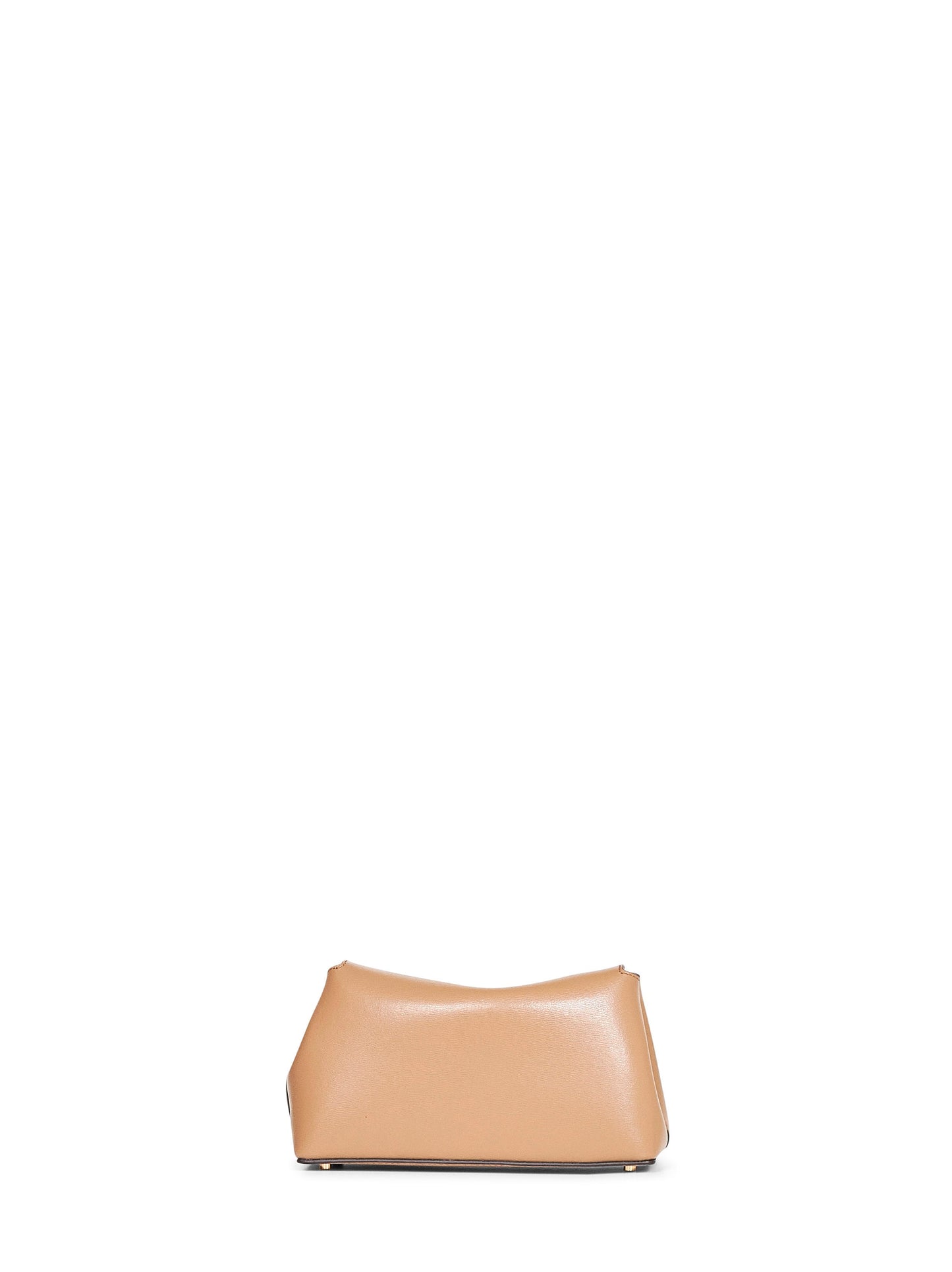 Toteme Women Camel Mini T-Lock Clutch Bag TOTEME
