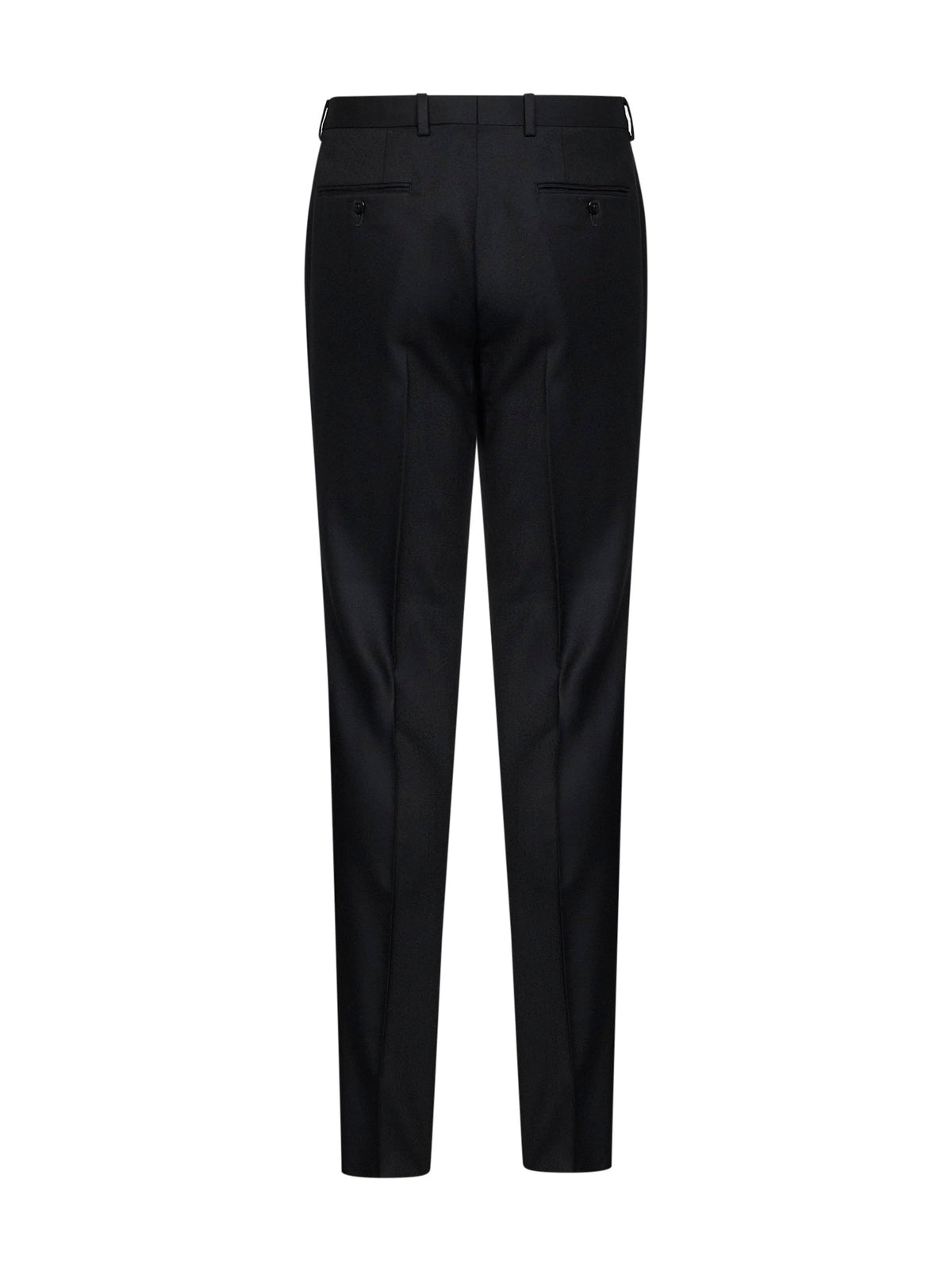 Zegna Men Black Techmerino Wash&Go Trousers ZEGNA