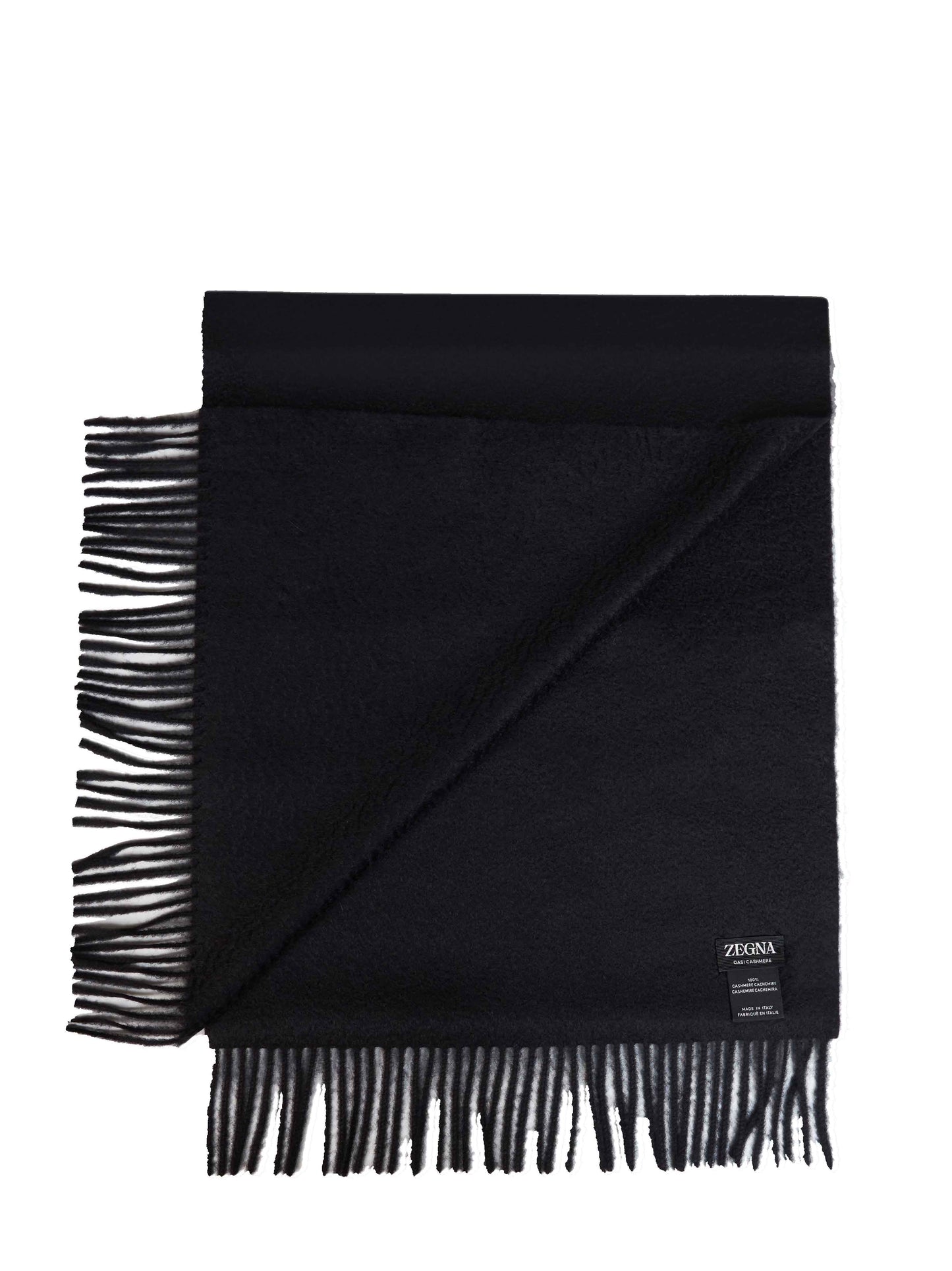 Zegna Men Black Oasi Cashmere Scarf ZEGNA