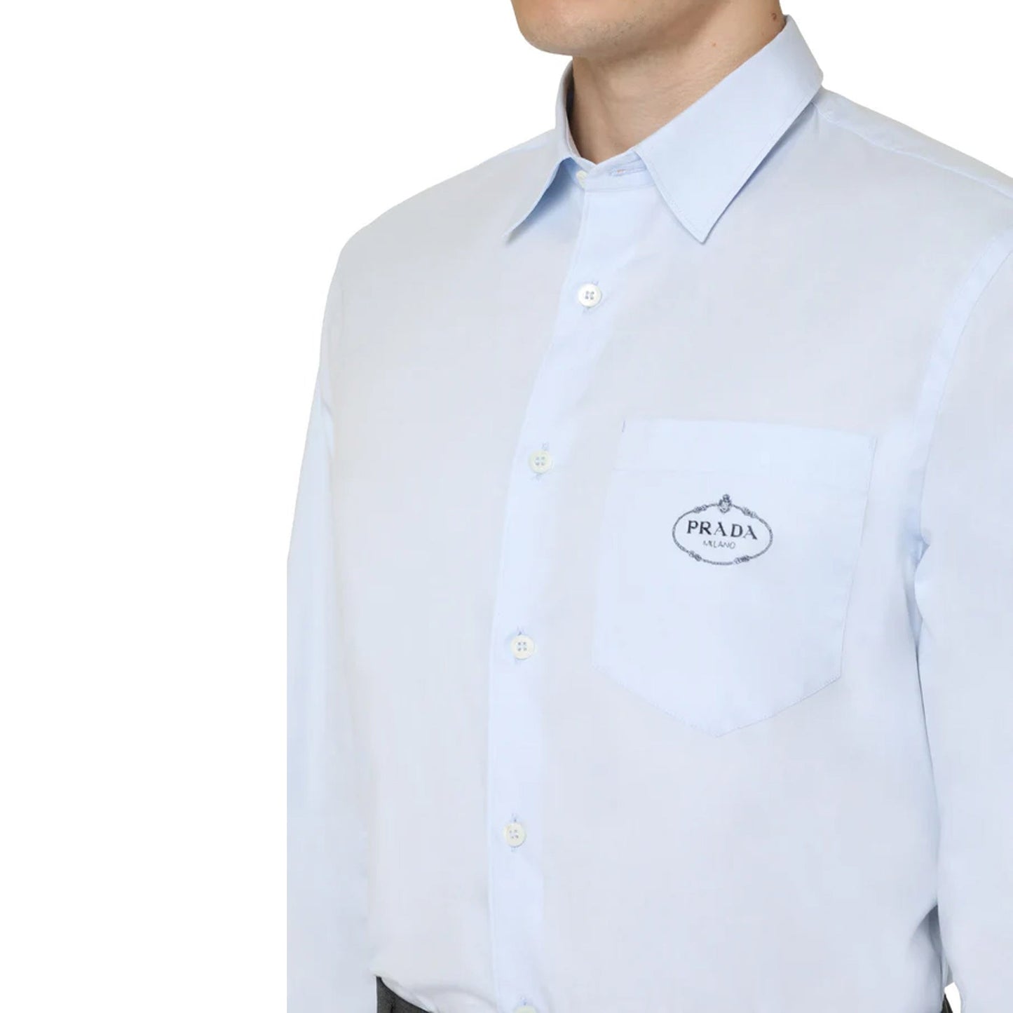Prada Oxford Cotton Shirt Men PRADA