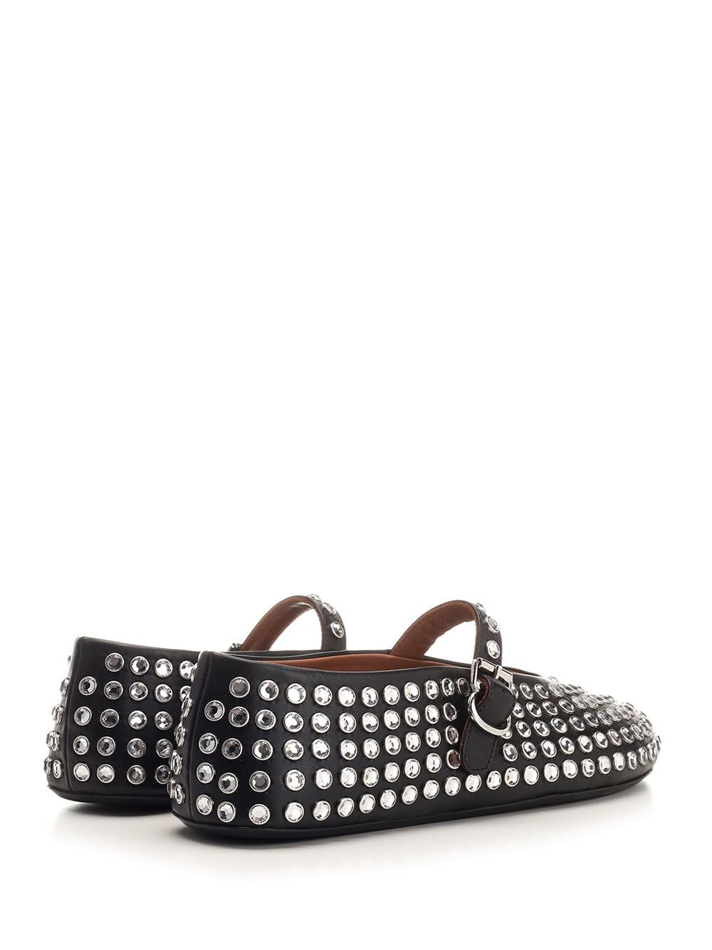 Alaïa Women Rhinestone Mesh Ballerina ALAIA