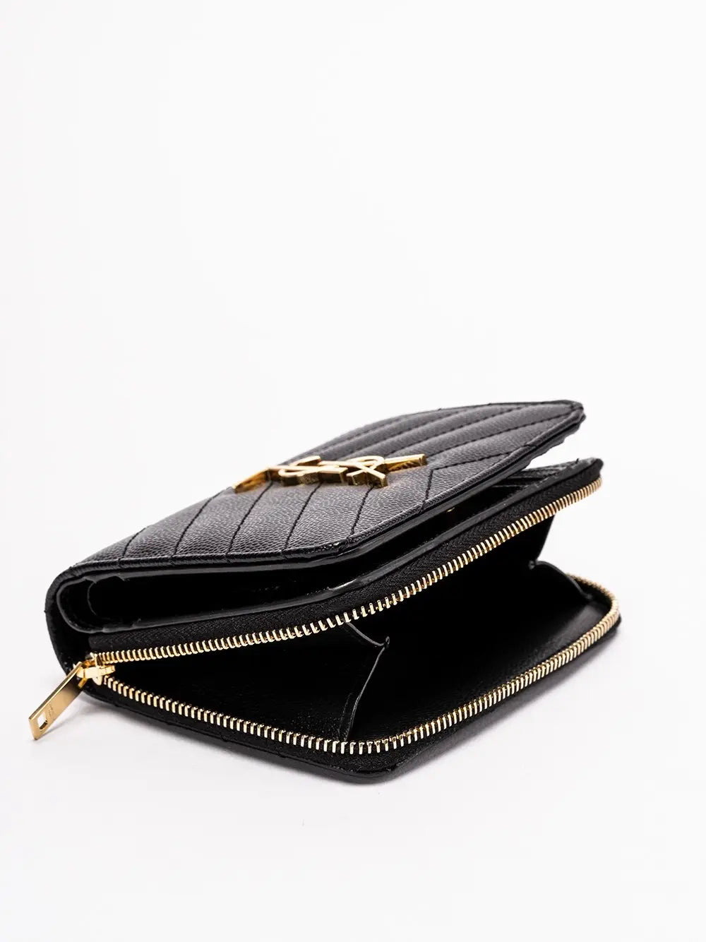 Saint Laurent Women `Cassandre Matelassé` Compact Zip Around Wallet SAINT LAURENT