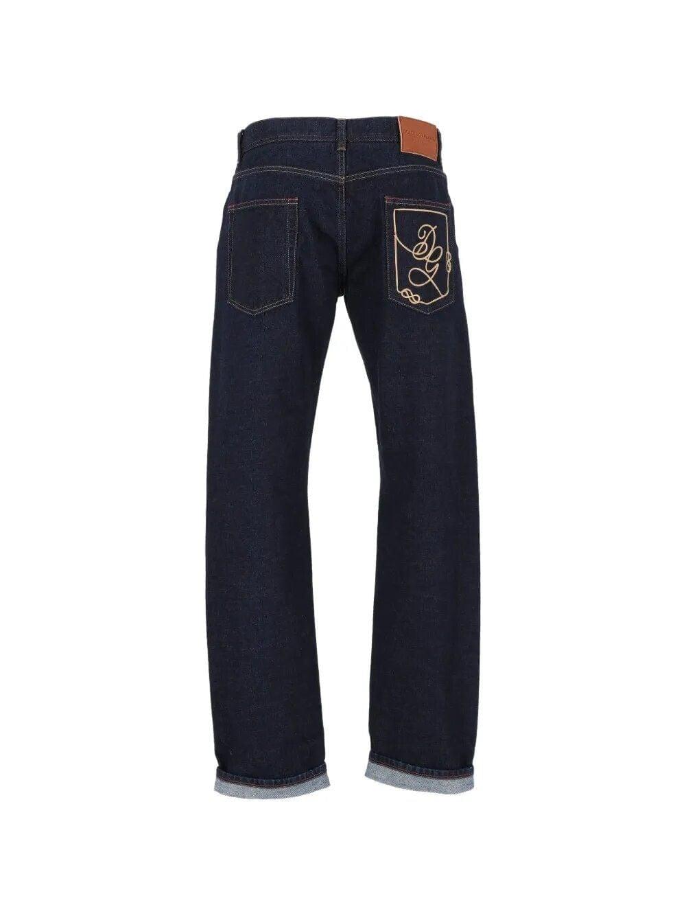 Dolce & Gabbana Men Jeans With Embroidery DOLCE & GABBANA