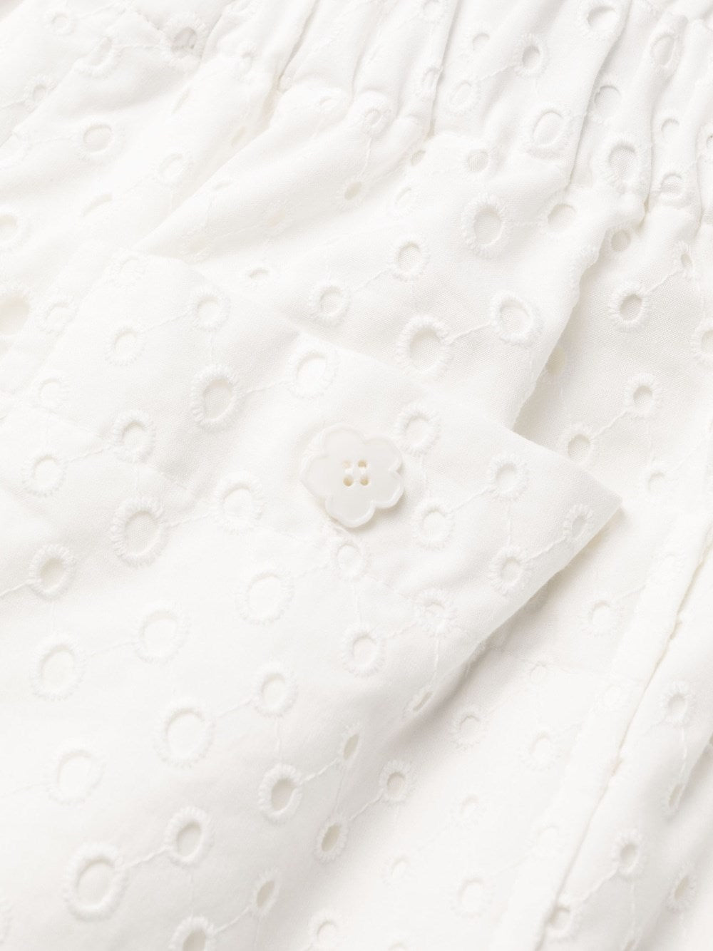 Kenzo Women White Broderie Anglaise Shorts KENZO