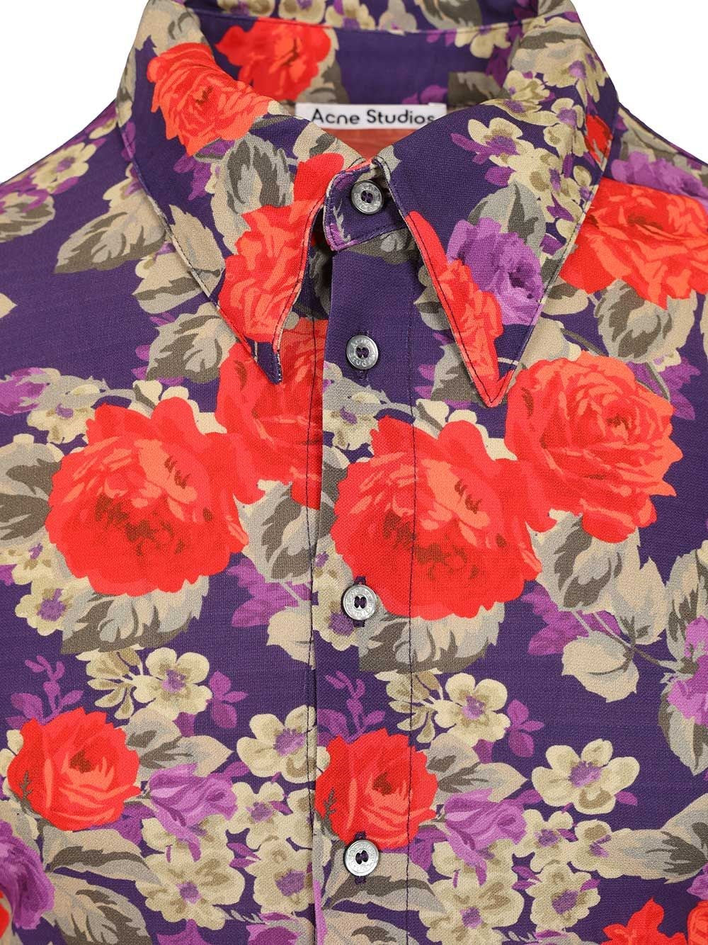 Acne Studios Men Floral Print Shirt ACNE STUDIOS