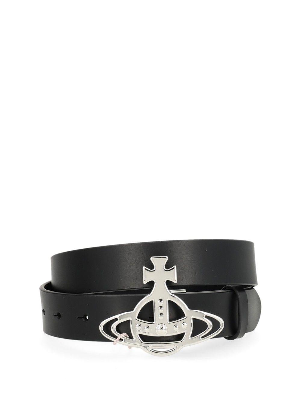 Vivienne Westwood Women Orb Leather Belt VIVIENNE WESTWOOD