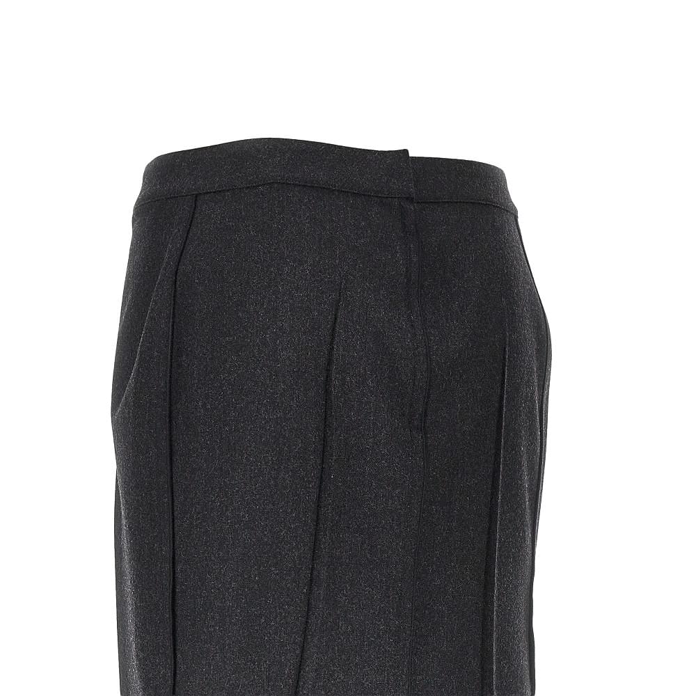 Victoria Beckham Women Pressed Flannel Midi Skirt VICTORIA BECKHAM